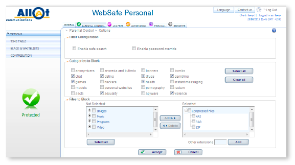 Allot WebSafe Personal