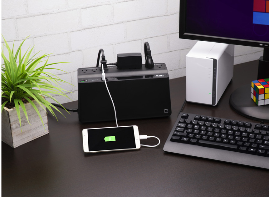 APC Back-UPS BW650U1 protecting home electronics