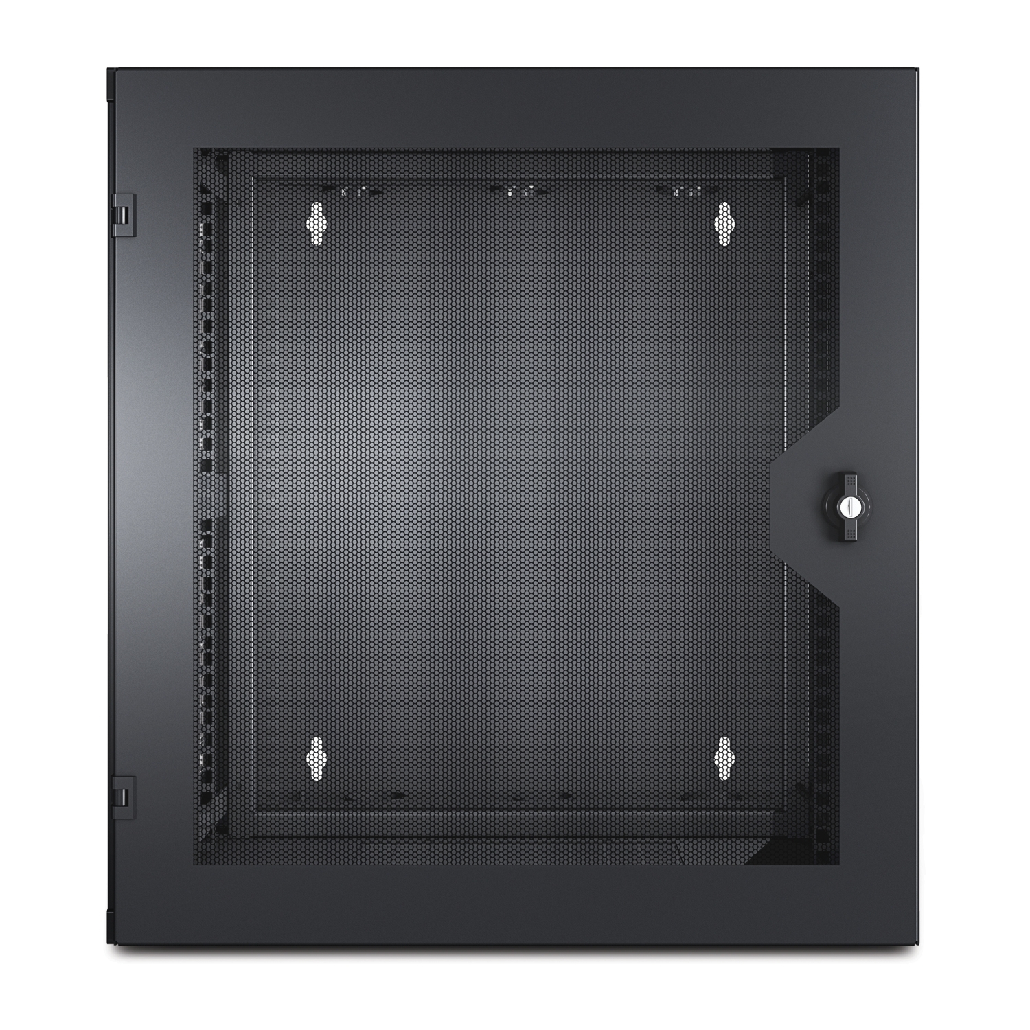 APC NetShelter 13U Wallmount Rack Cabinet Vented Door Double Hinged Server Depth Back View