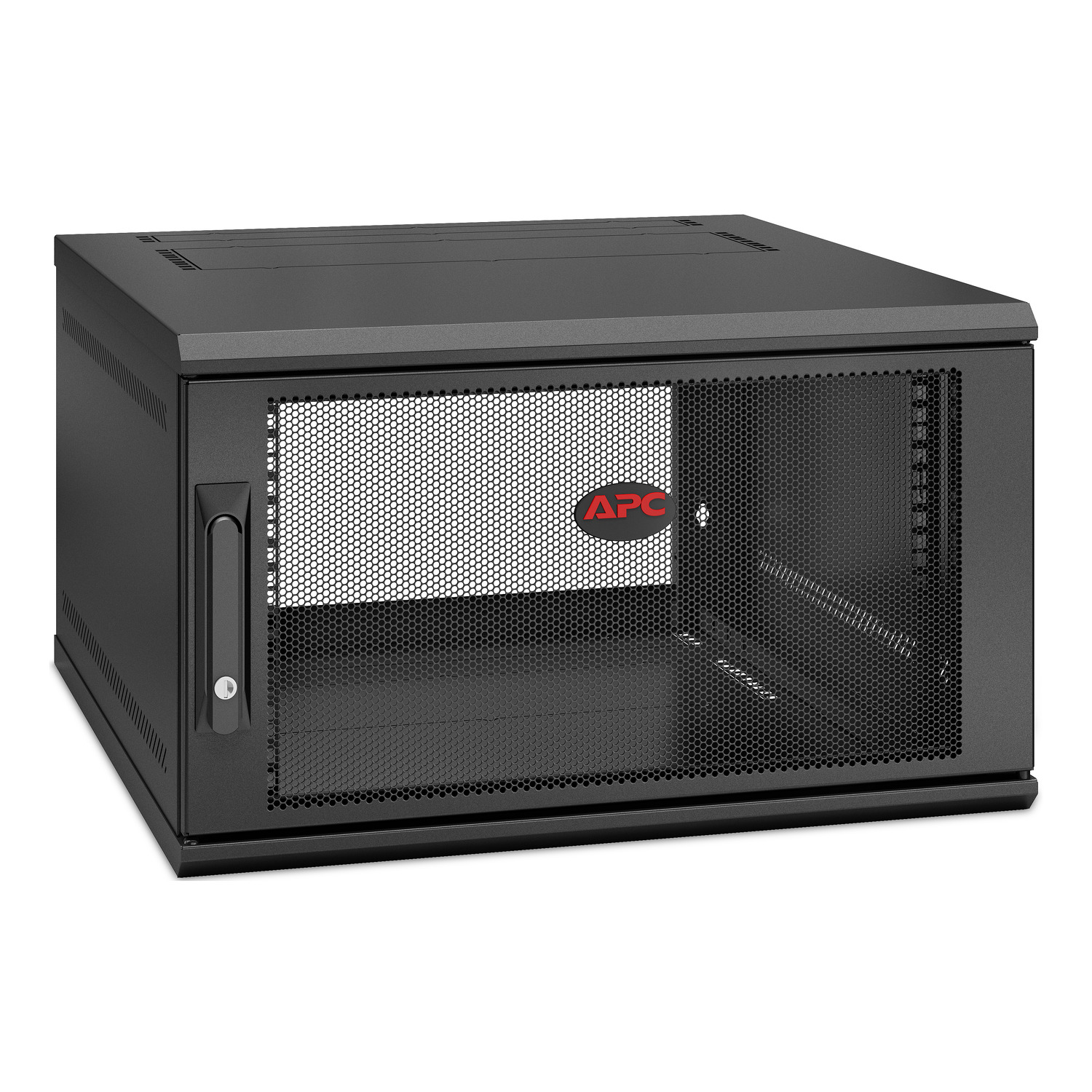 APC NetShelter 6U Wallmount Rack Enclosure Cabinet Single Hinged Server Depth Hardware Detail