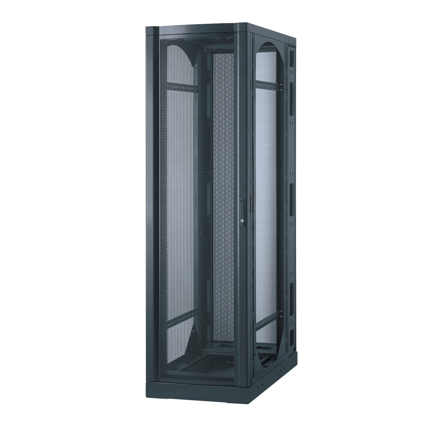 APC NetShelter Specialty Enclosures, Seismic Enclosure, 42U, without sides, Black Front View