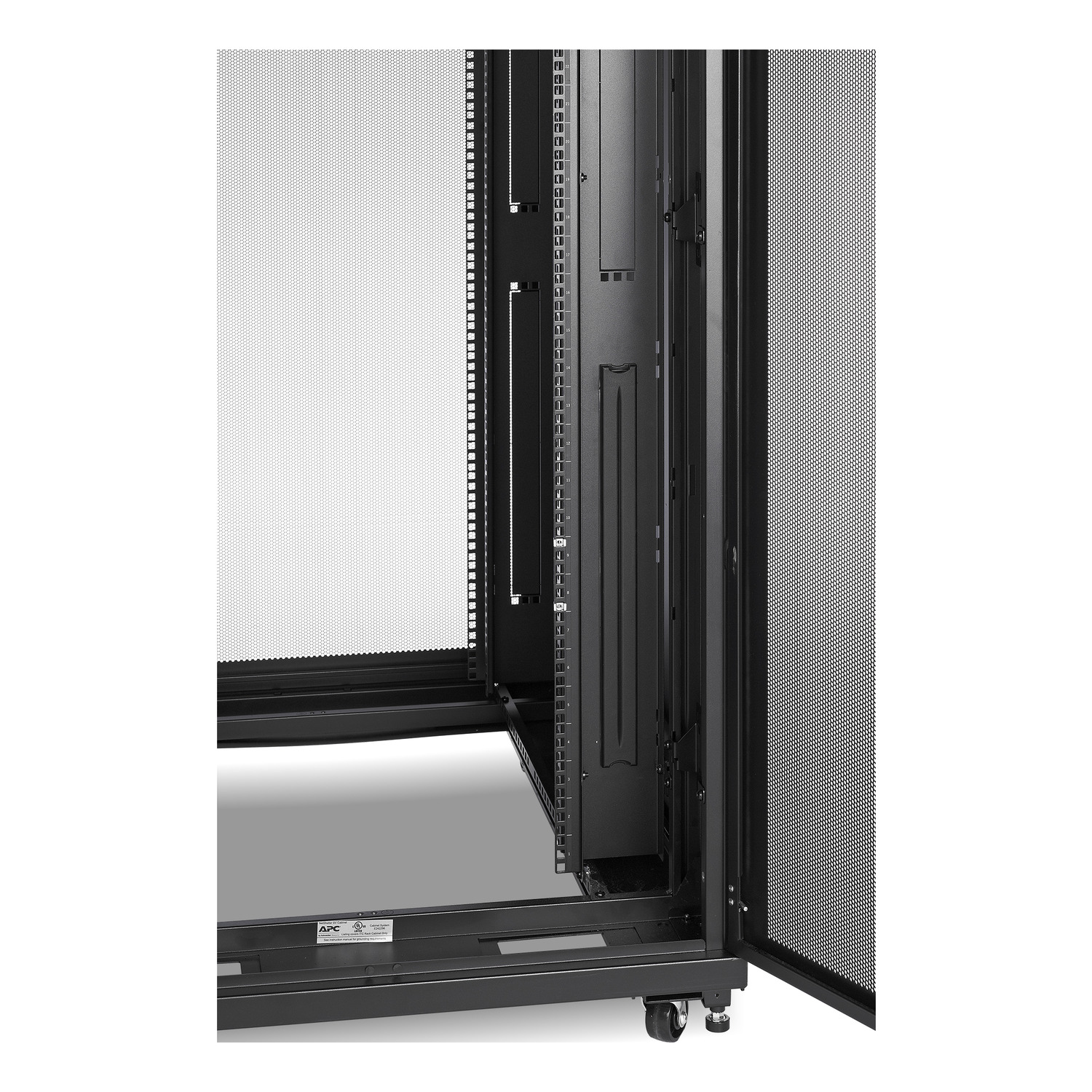APC NetShelter SV, Server Rack Enclosure, 42U, Black, 2057H x 800W x 1060D mm, with Roof, Castors, Feet, 4 Brackets, Bottom and Side Panels View 26