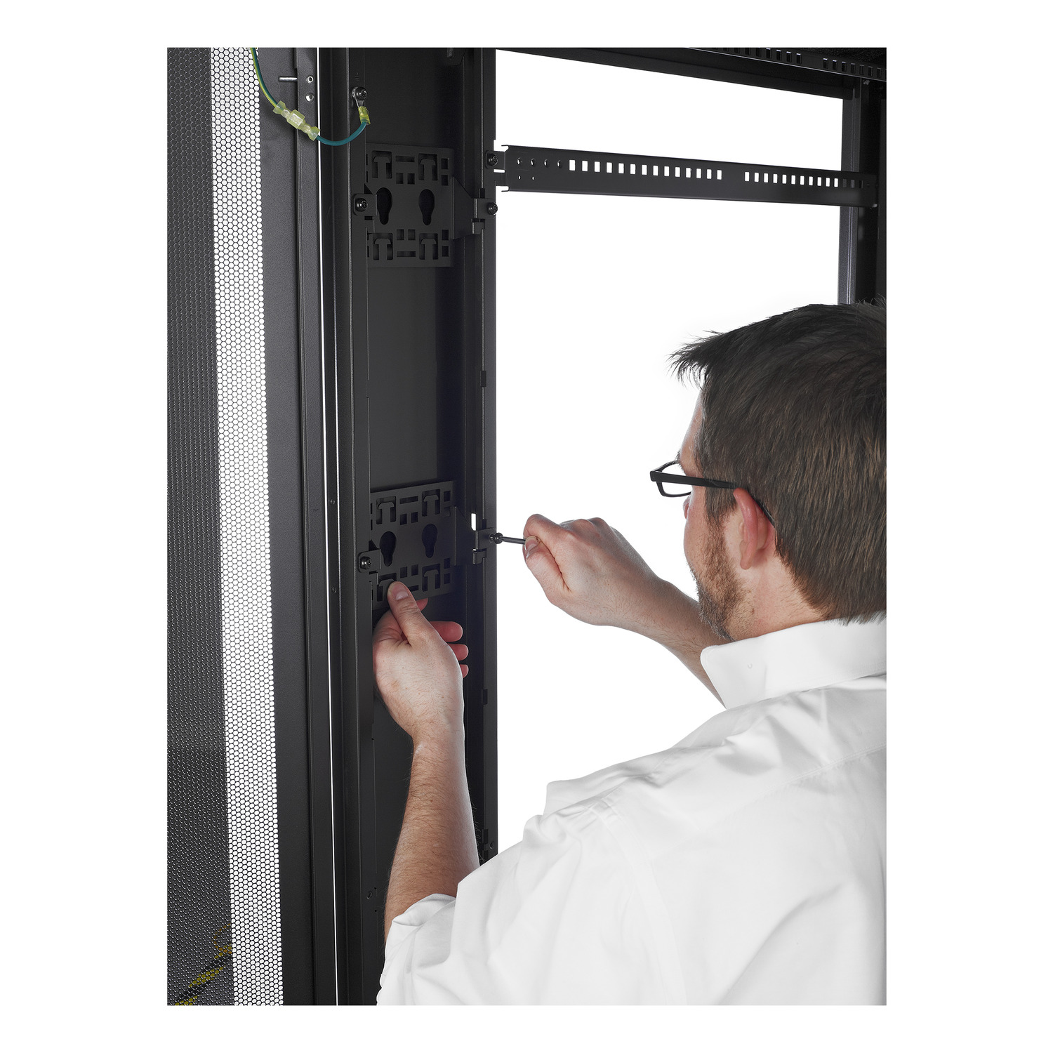 APC NetShelter SV, Server Rack Enclosure, 42U, 600W x 1200D mm, with Sides, Black View 27