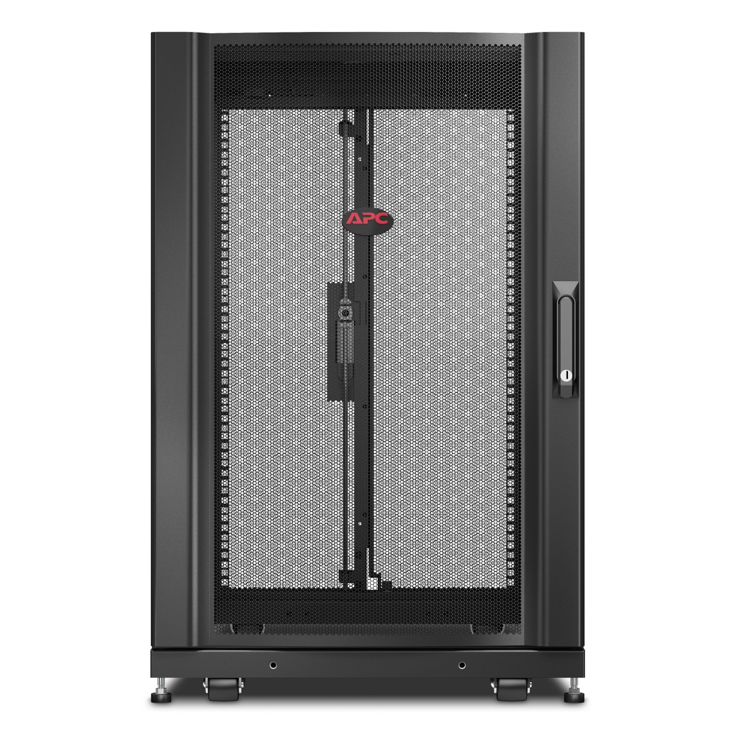 APC NetShelter SX, Server Rack Enclosure, 18U, Black, 925H x 600W x 900D mm [TAA] Back View
