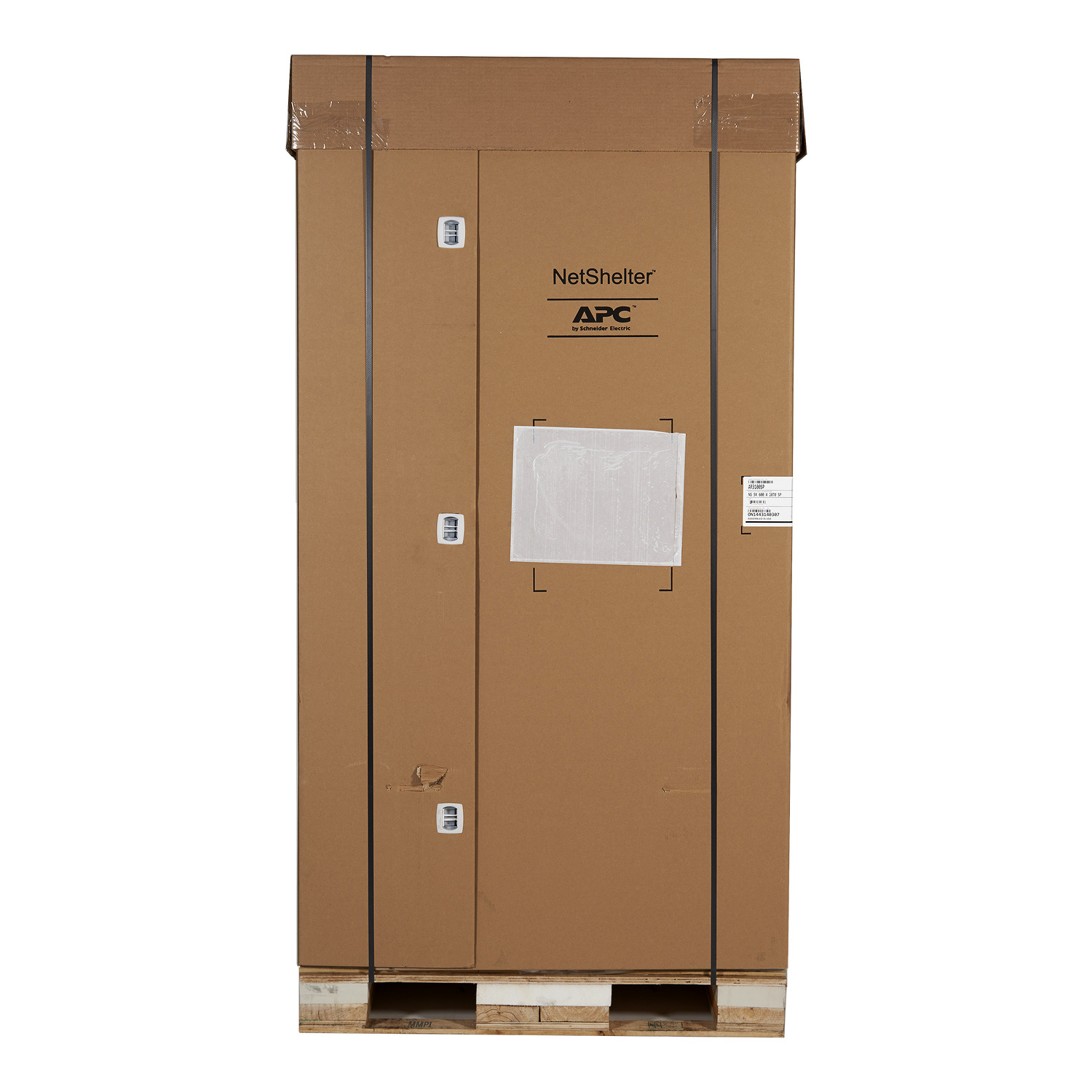 APC NetShelter SX, Server Rack Enclosure, 42U, Shock Packaging, 2000 lbs, Black, 1991H x 600W x 1070D mm [TAA] View 7