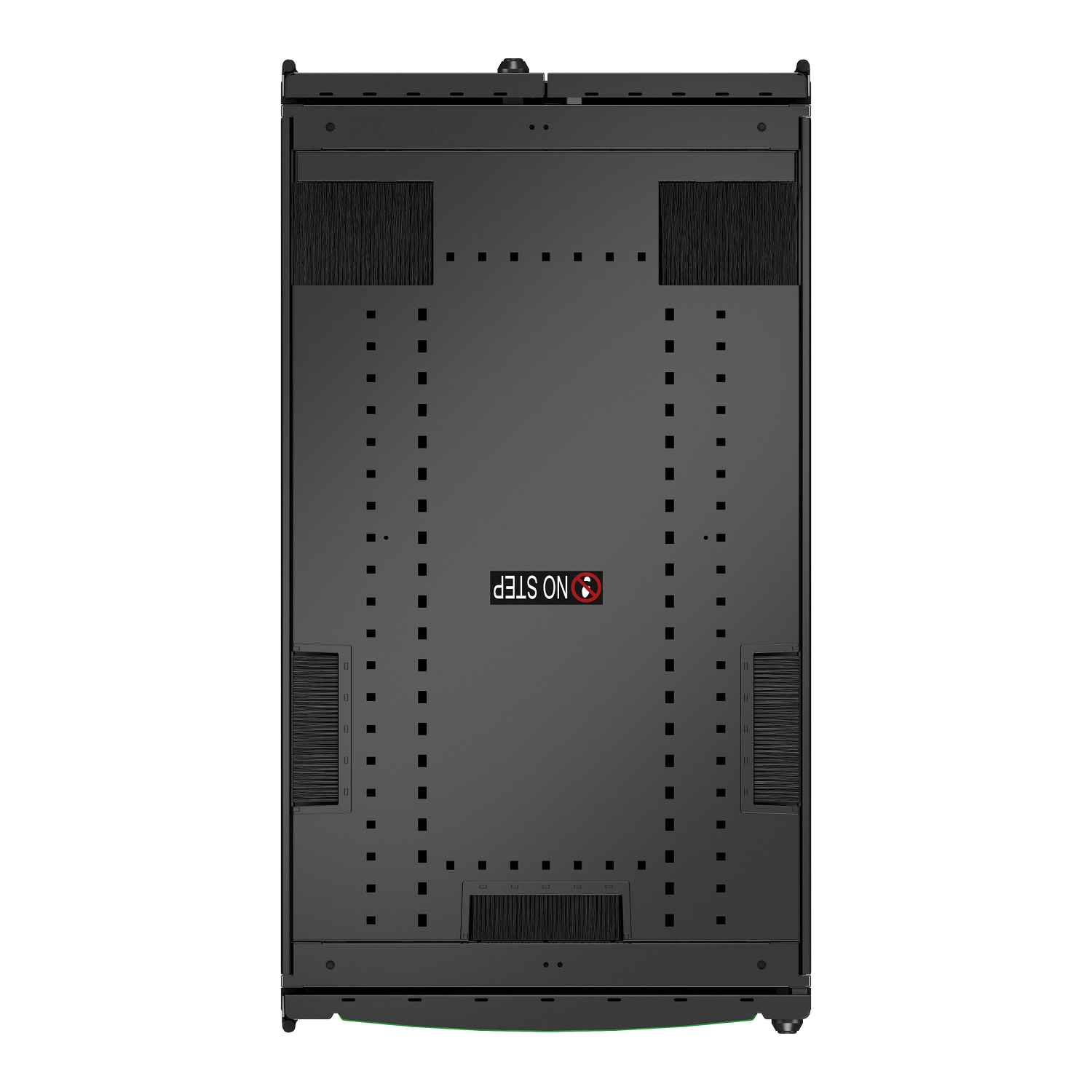APC NetShelter SX Server Rack Gen 2, 45U, 2124H x 600W x 1070D mm, with Sides, Black [TAA] Back View