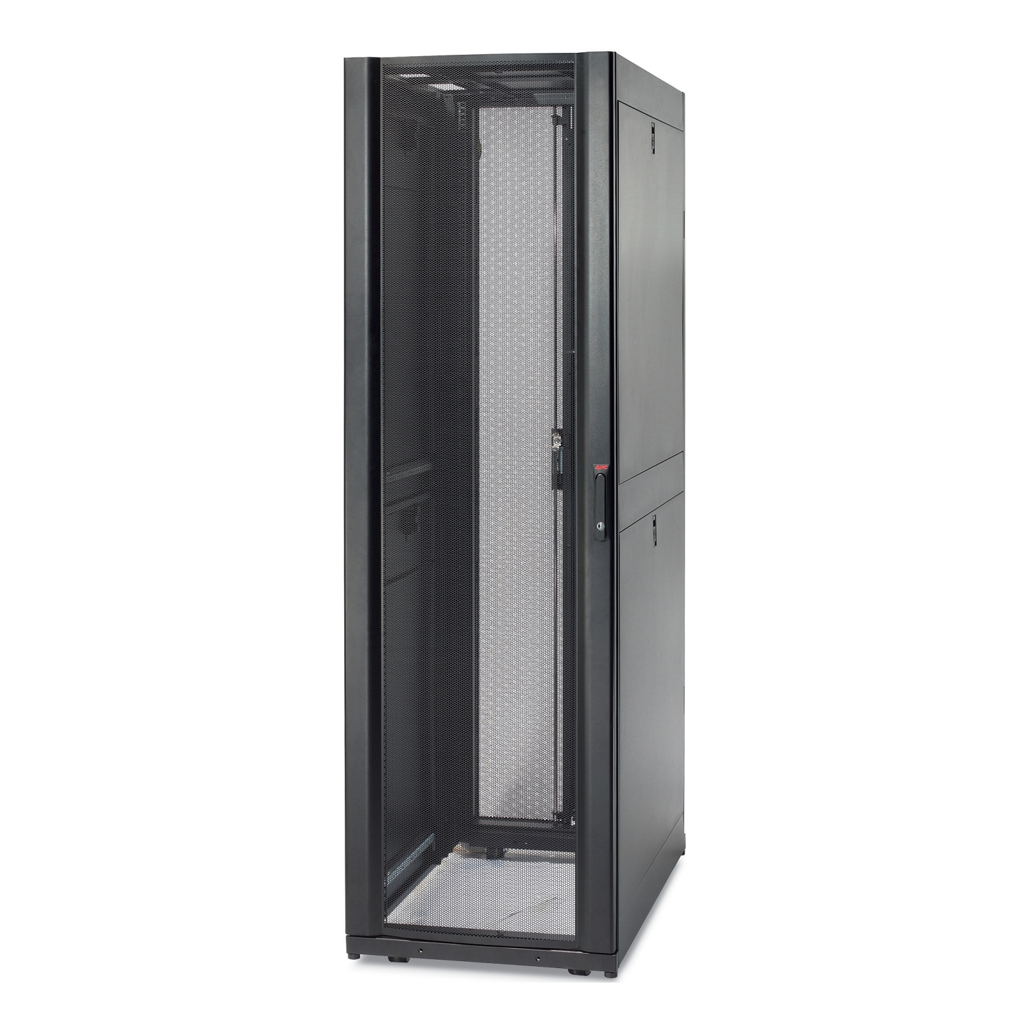 APC NetShelter SX, Server Rack Enclosure, 48U, Black, 2258H x 600W x 1070D mm [TAA] Back View
