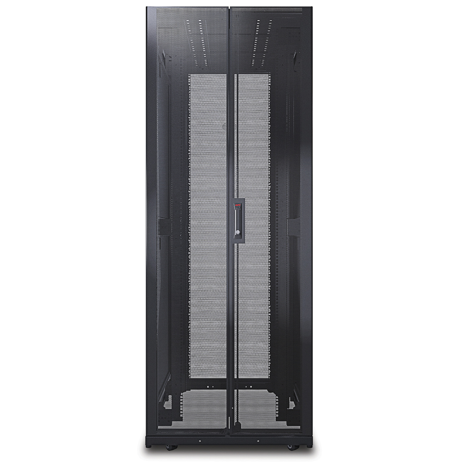 APC NetShelter SX, Networking Rack Enclosure, 42U, Black, 1991H x 750W x 1070D mm with Casters, Feet, Vertical Cable Managers, Side Panels [TAA] View 21