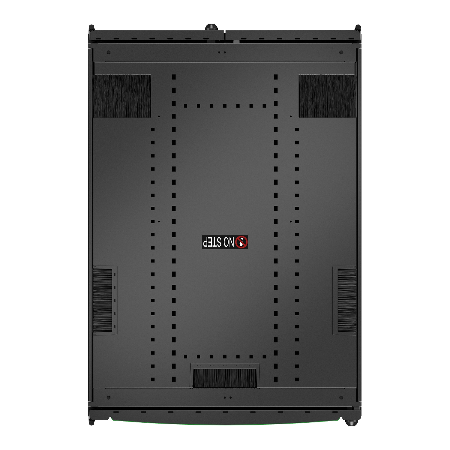 APC NetShelter SX Server Rack Gen 2, 48U, 2258H x 750W x 1070D mm, with Sides, Black [TAA] Back View