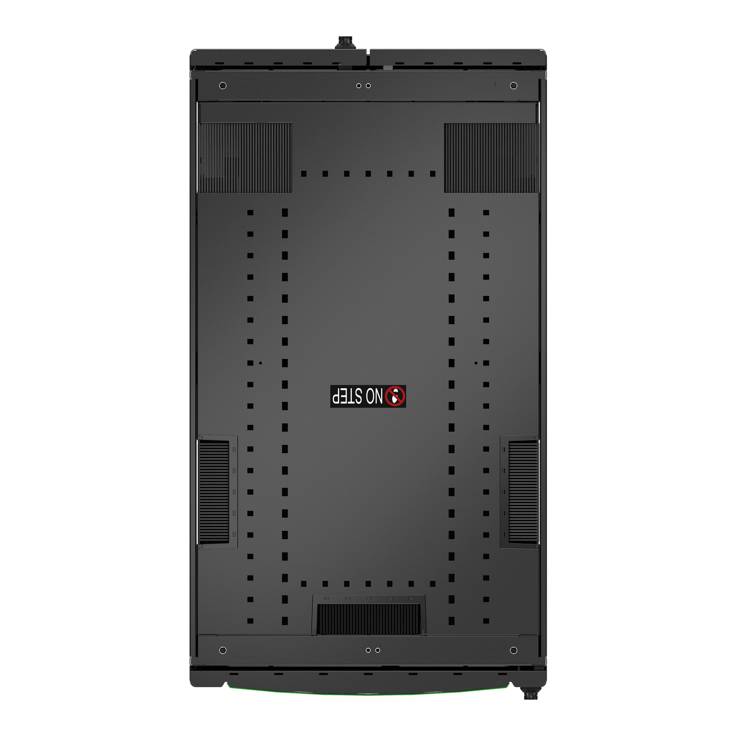 APC NetShelter SX Colocation Enclosure, 2 x 20U, 600W x 1070D mm, w/ Sides, Black [TAA] Back View