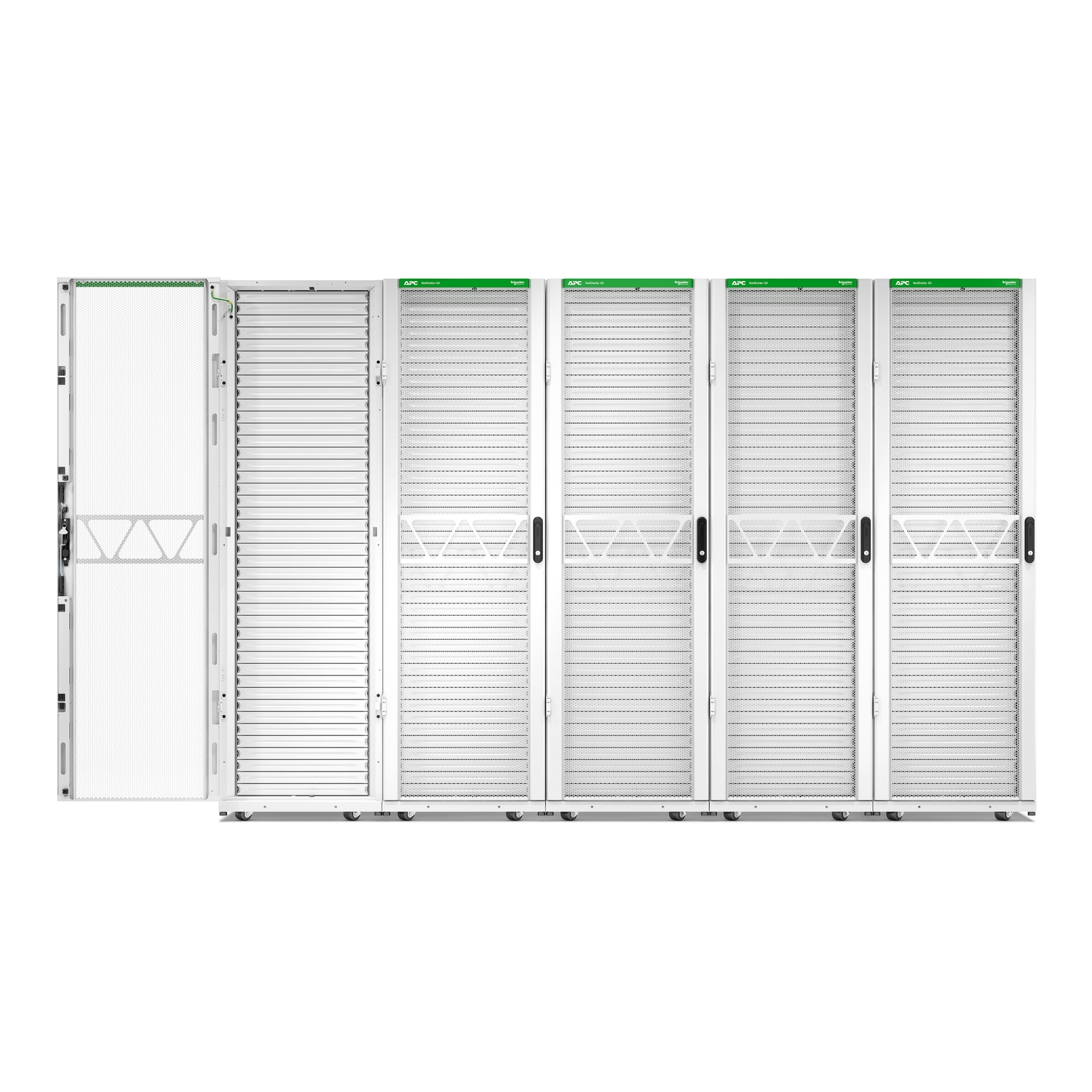 APC NetShelter SX Server Rack Gen 2, 42U, 1991H x 600W x 1200D mm, with Sides, White [TAA] View 10