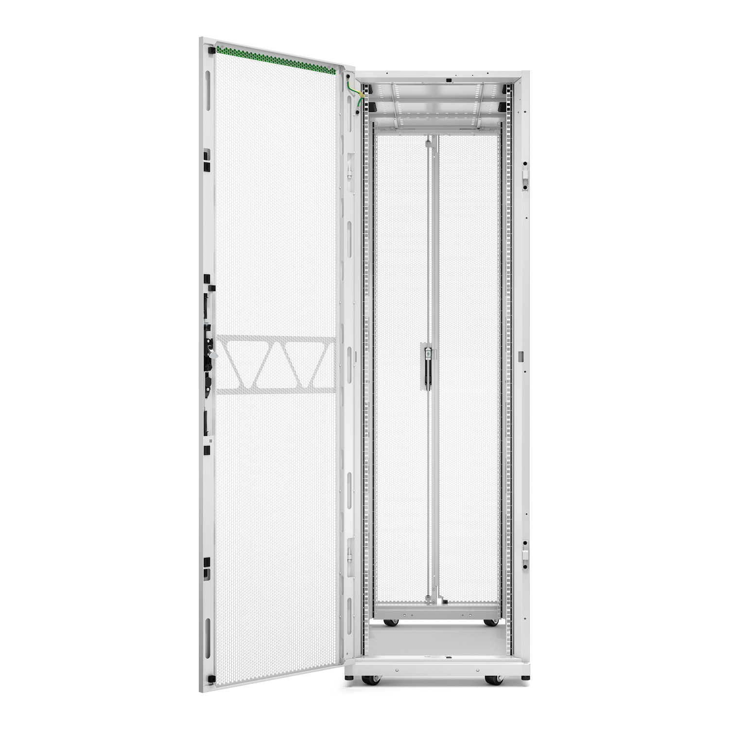 APC NetShelter SX Server Rack Gen 2, 42U, 1991H x 600W x 1200D mm, with Sides, White [TAA] Hardware Detail