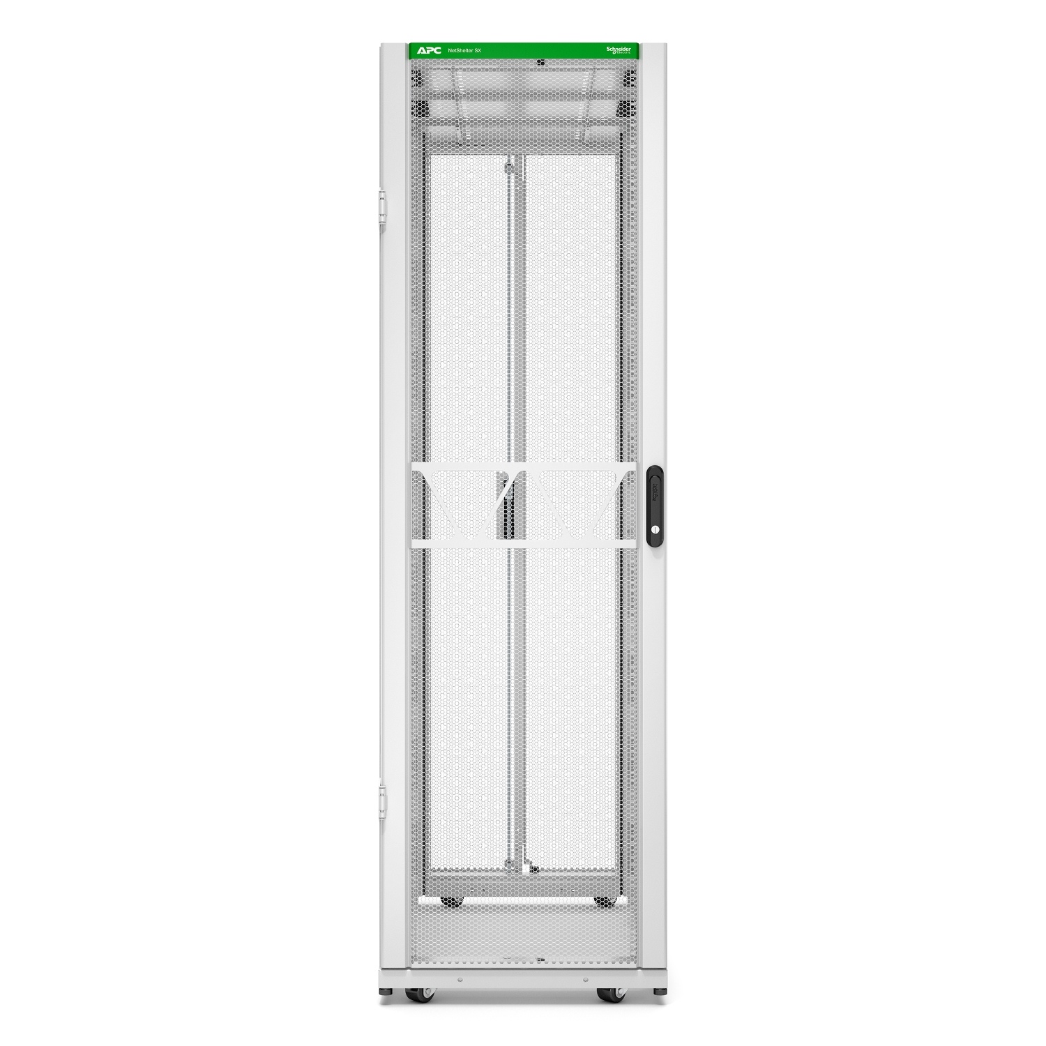 APC NetShelter SX Server Rack Gen 2, 42U, 1991H x 600W x 1200D mm, with Sides, White [TAA] View 5