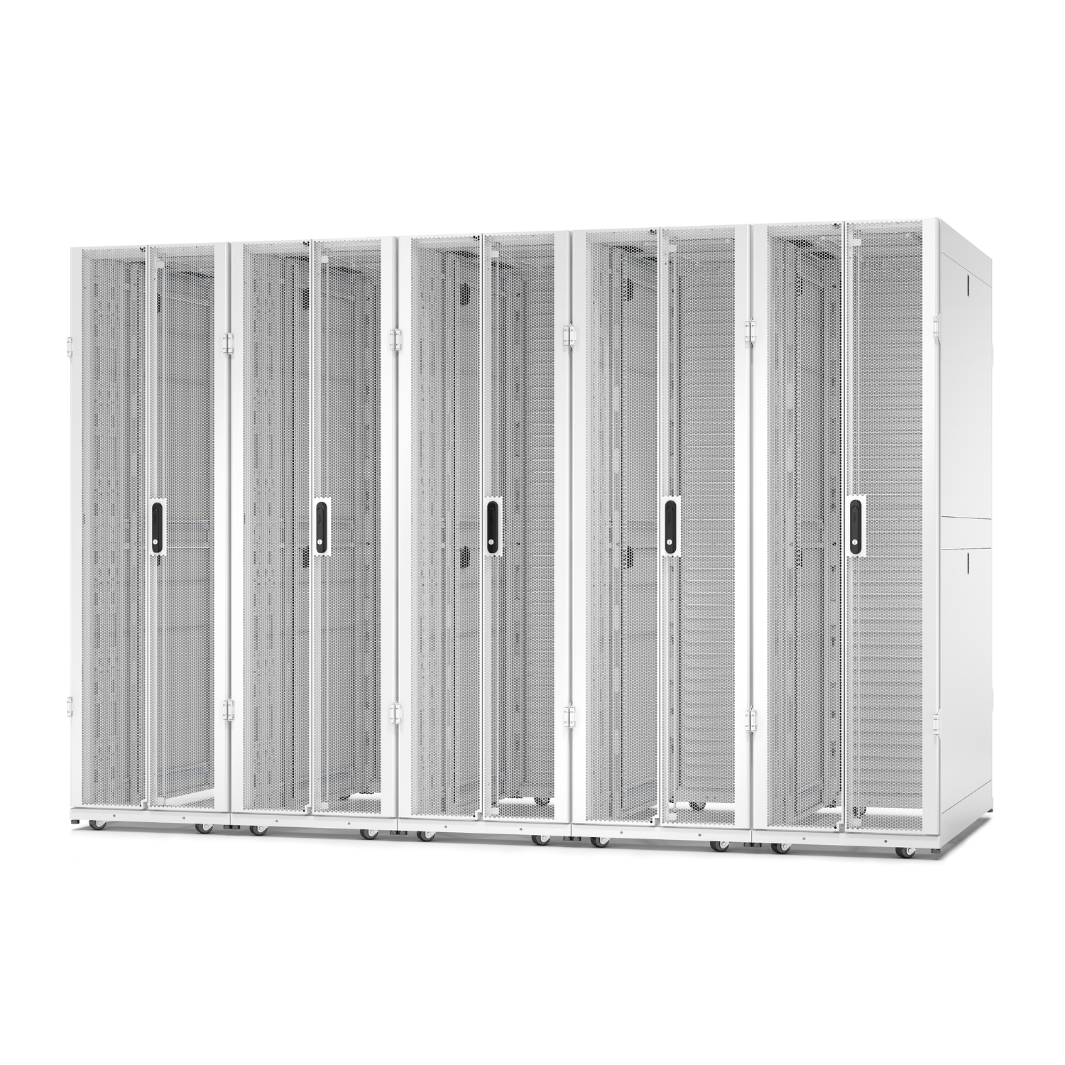 APC NetShelter SX Server Rack Gen 2, 42U, 1991H x 600W x 1200D mm, with Sides, White [TAA] View 8