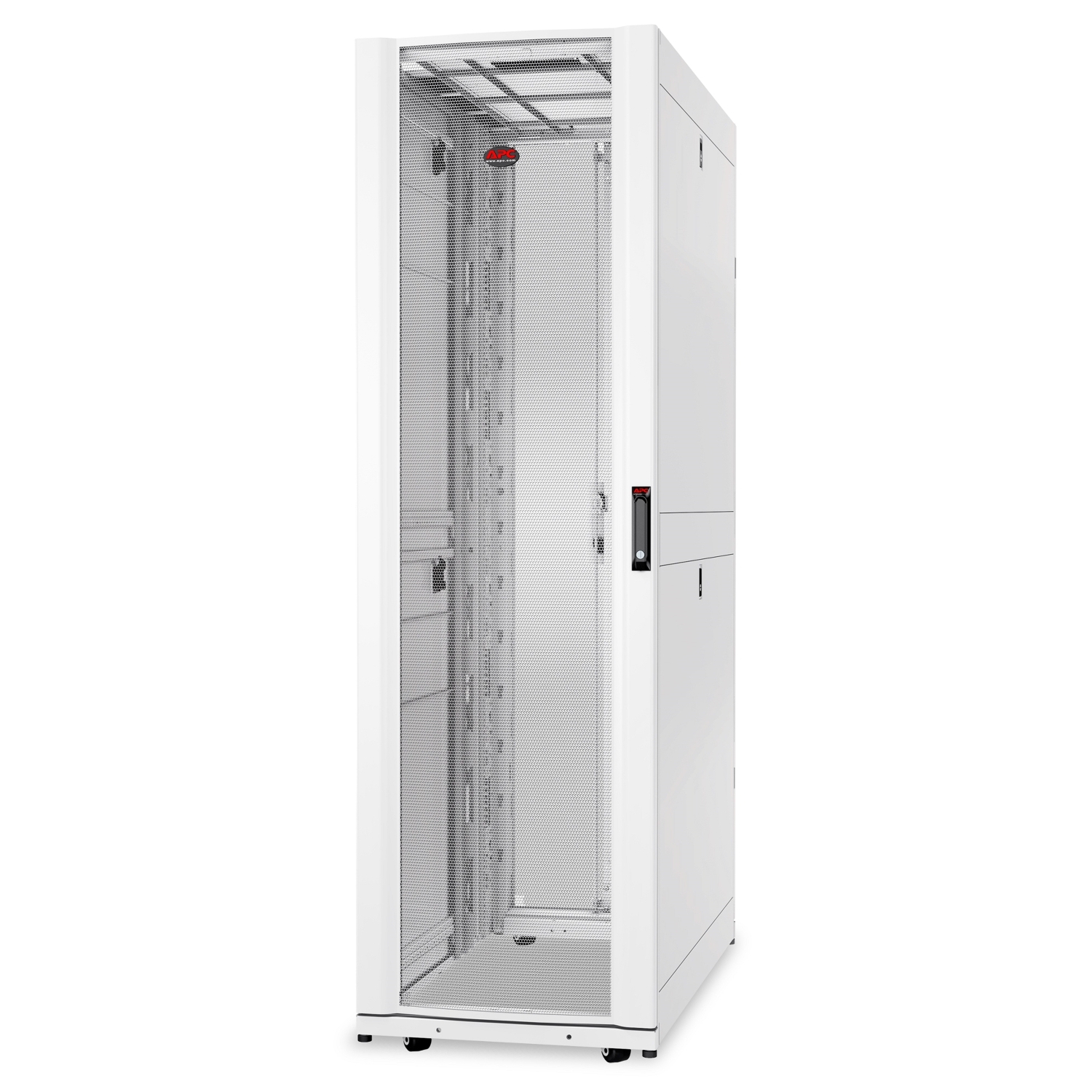 APC NetShelter SX, Server Rack Enclosure, 42U, White, 1991H x 600W x 1200D mm [TAA] Front View