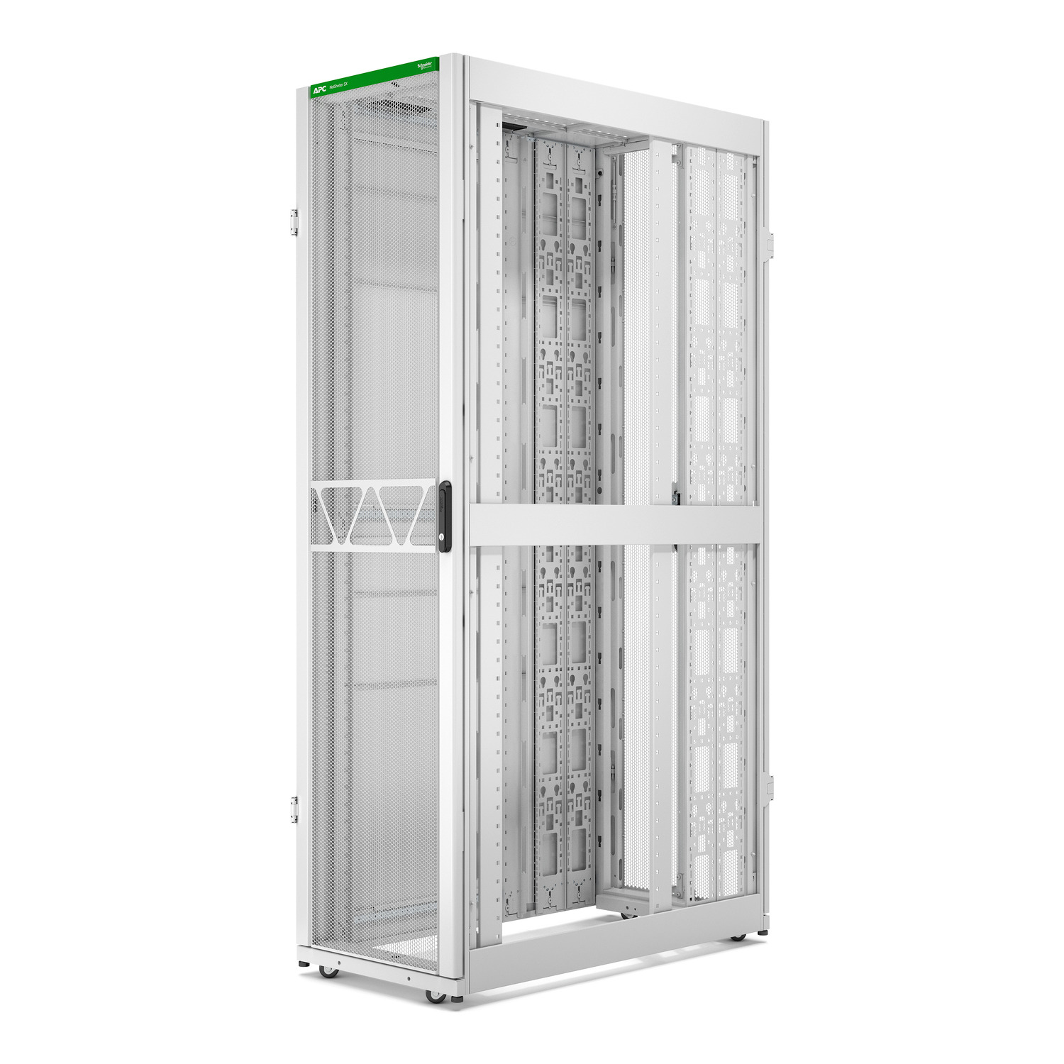 APC NetShelter SX Server Rack Gen 2, 48U, 2258H x 600W x 1200D mm, with Sides, White [TAA] Hardware Detail