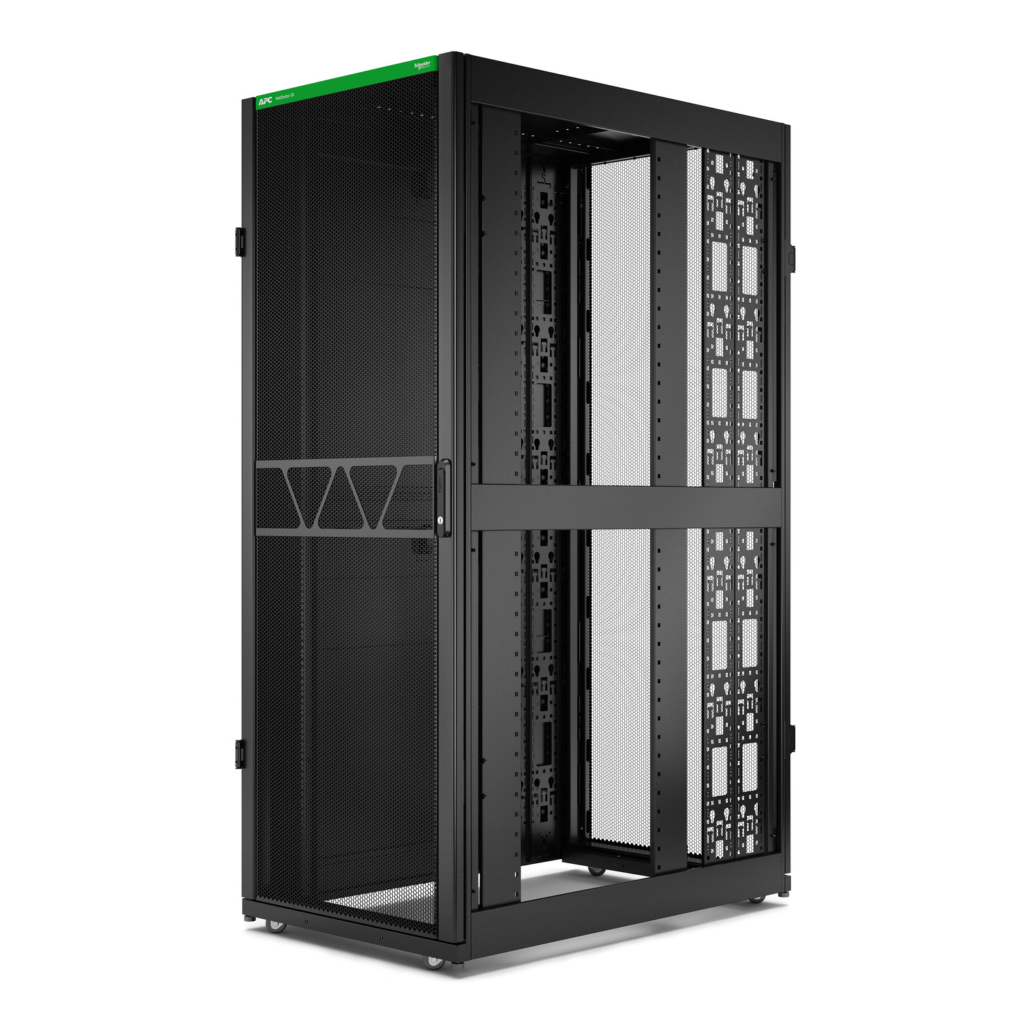 APC NetShelter SX Server Rack Gen 2, 42U, 1991H x 750W x 1200D mm, with Sides, Black [TAA] Hardware Detail