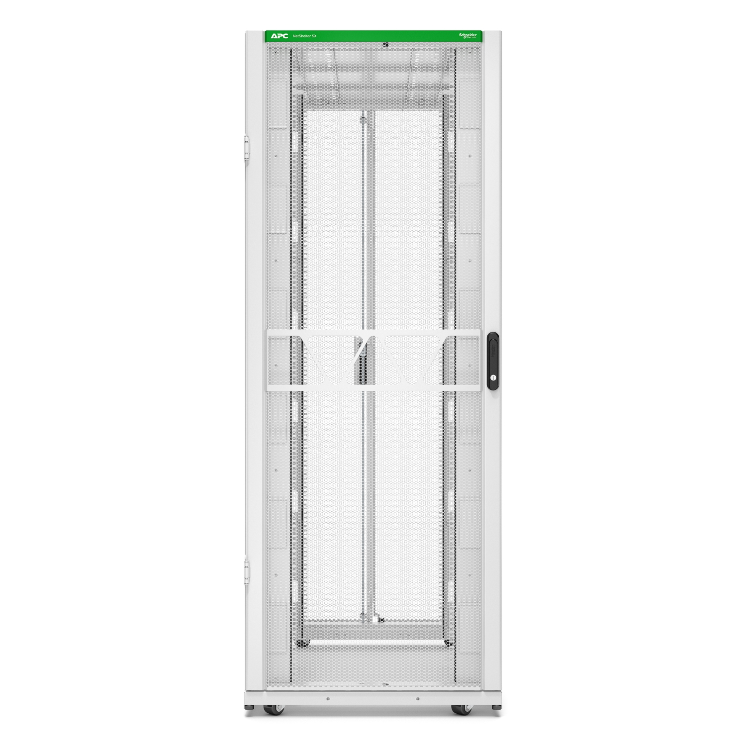 APC NetShelter SX Server Rack Gen 2, 42U, 1991H x 750W x 1200D mm, with Sides, White [TAA] View 5