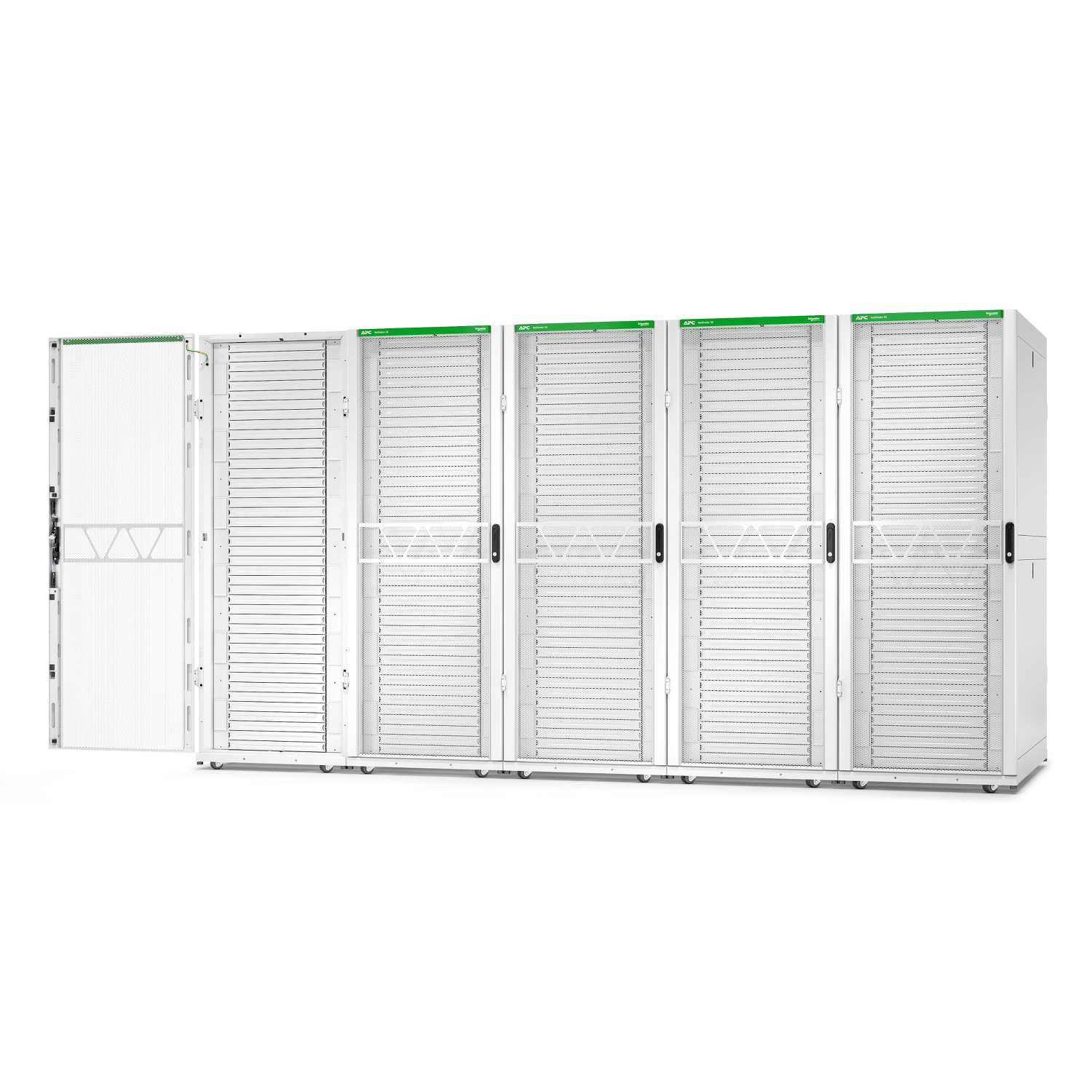 APC NetShelter SX Server Rack Gen 2, 42U, 1991H x 750W x 1200D mm, with Sides, White [TAA] View 8