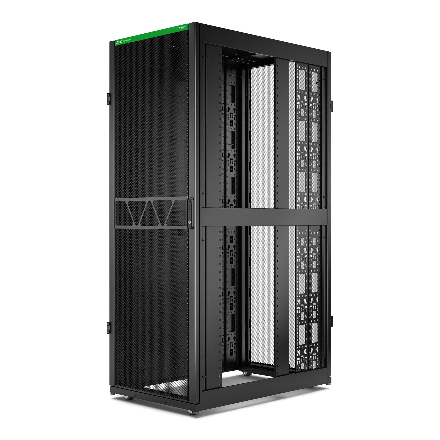 APC NetShelter SX Server Rack Gen 2, 45U, 2124H x 750W x 1200D mm, with Sides, Black [TAA] Hardware Detail