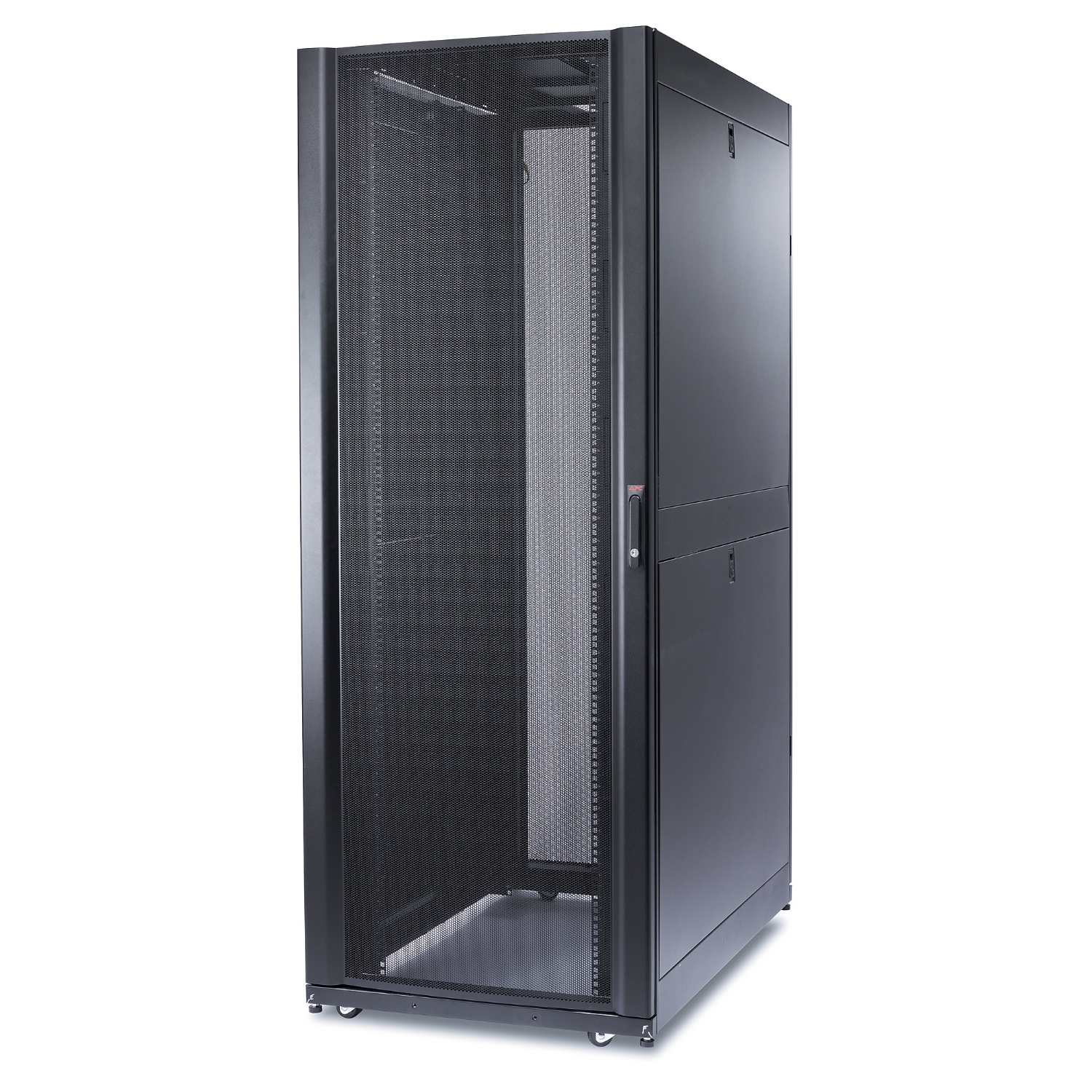 APC NetShelter SX, Server Rack Enclosure, 48U, Black, 2258H x 750W x 1200D mm [TAA] Front View