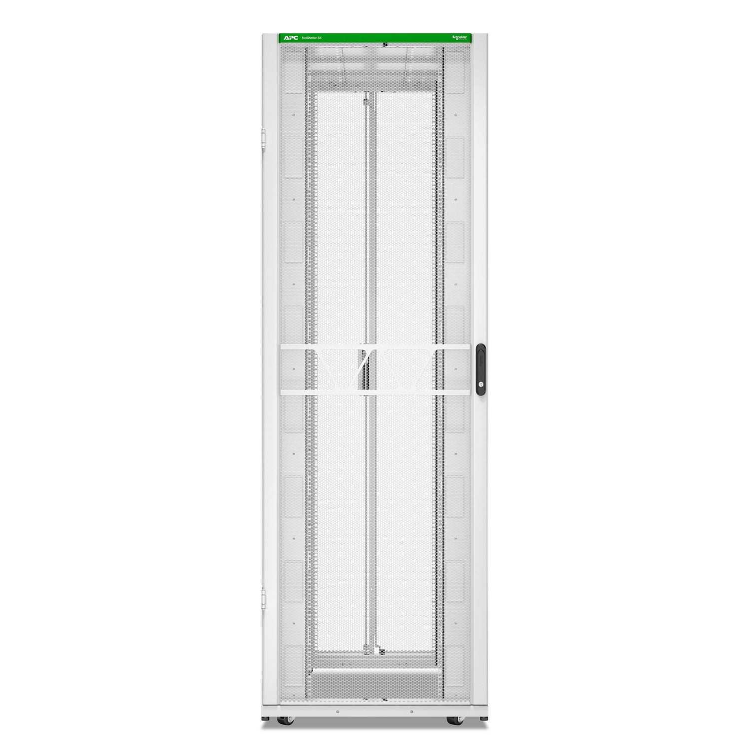 APC NetShelter SX Server Rack Gen 2, 52U, 2436H x 800W x 1200D mm, w/ Sides, White [TAA] Hardware Detail