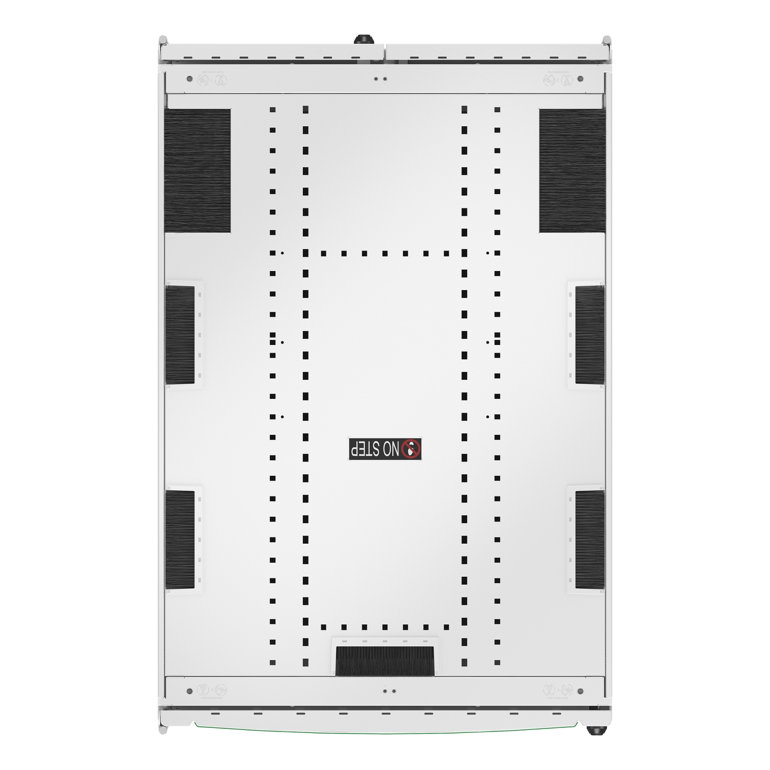 APC NetShelter SX Server Rack Gen 2, 52U, 2436H x 800W x 1200D mm, w/ Sides, White [TAA] View 4