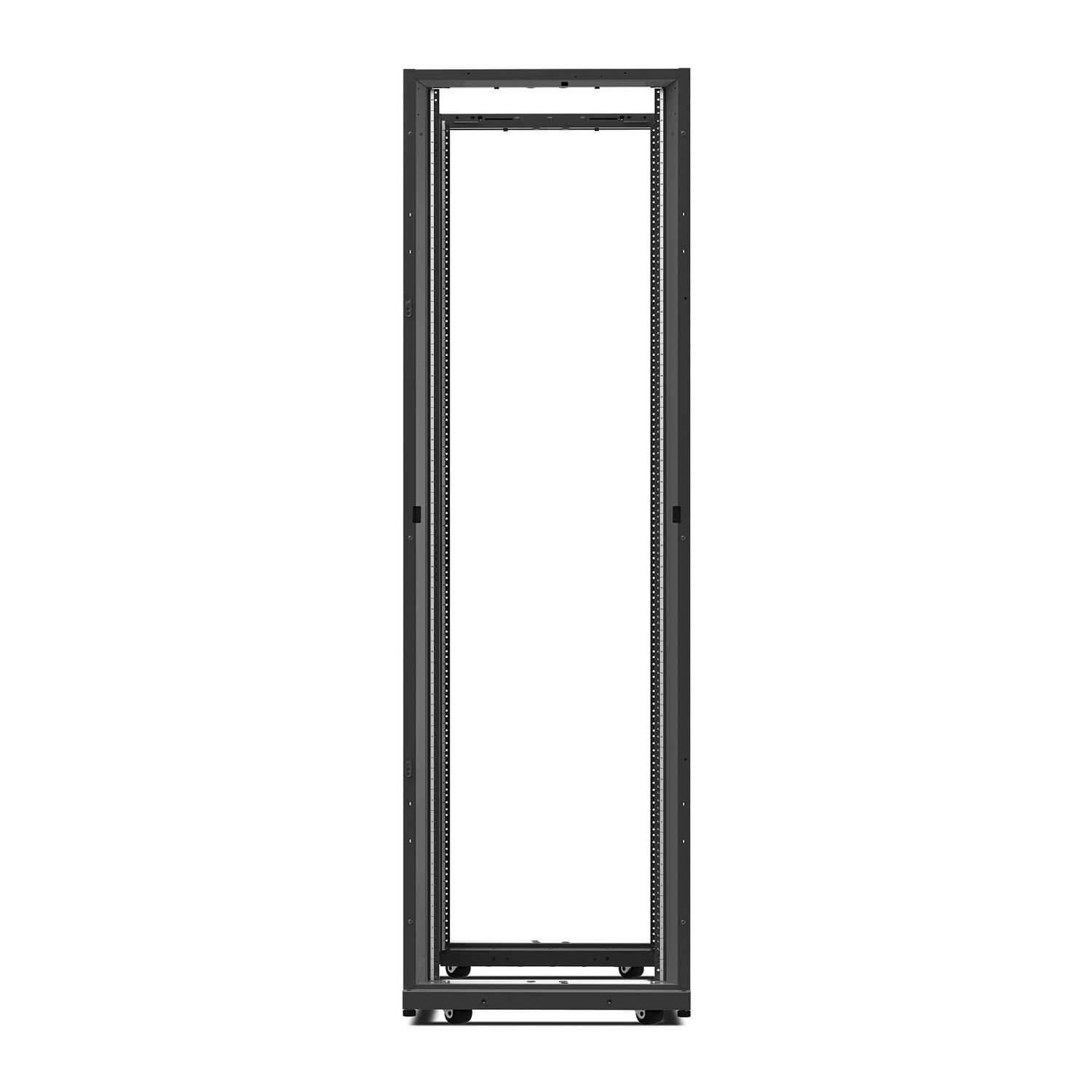 APC NetShelter AV, Server Rack Enclosure, 42U, 10-32 Threaded Rails, without Sides, Roofs, Doors, Black, 1991H x 600W x 806D mm View 5