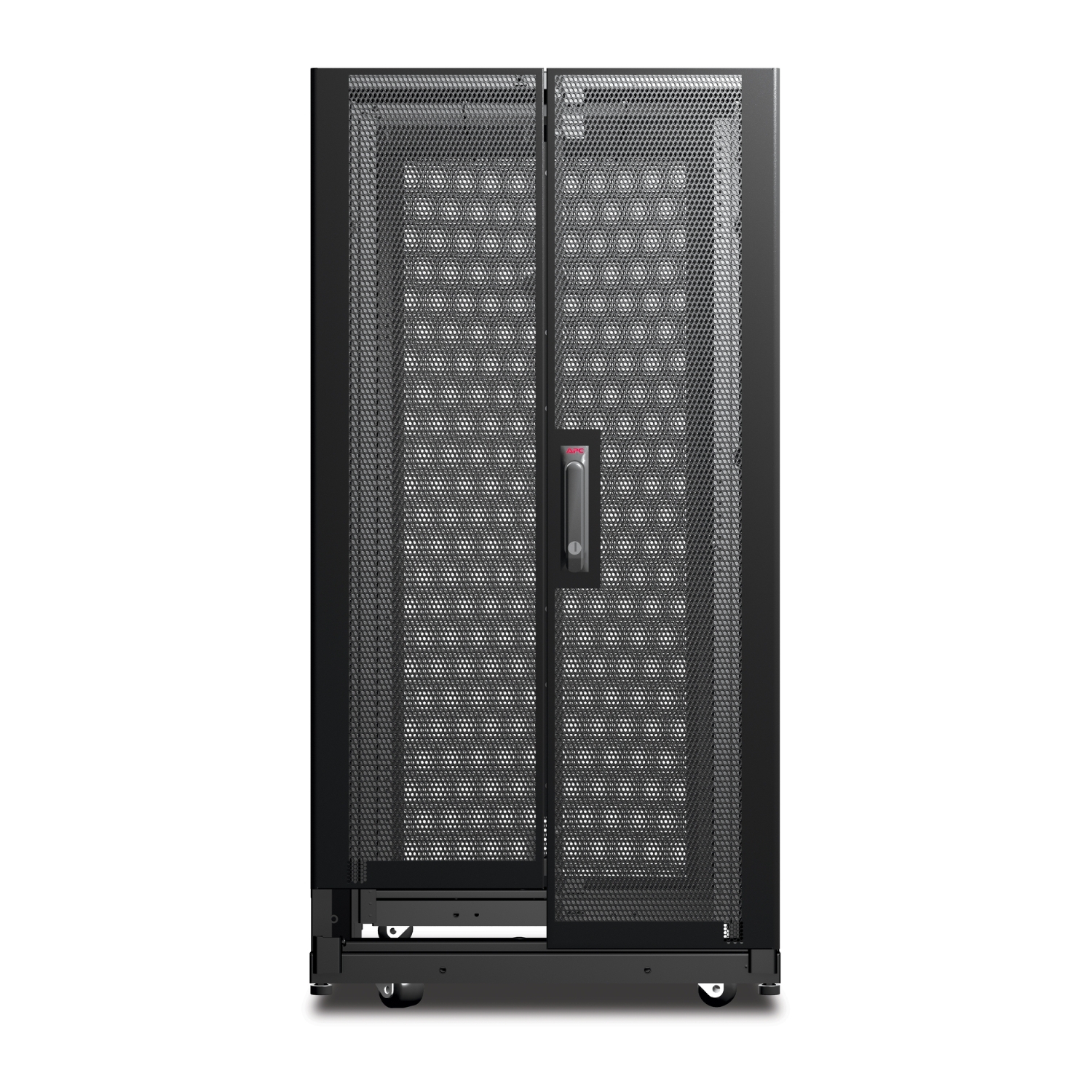 APC NetShelter AV, Server Rack Enclosure, 24U, 10-32 Threaded Rails, Black, 1199H x 600W x 806D mm View 4