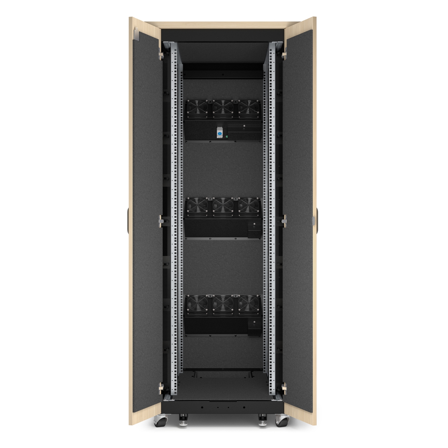 APC NetShelter Soundproof, 38U, Server Rack Enclosure, 120V, Maple [TAA] View 5