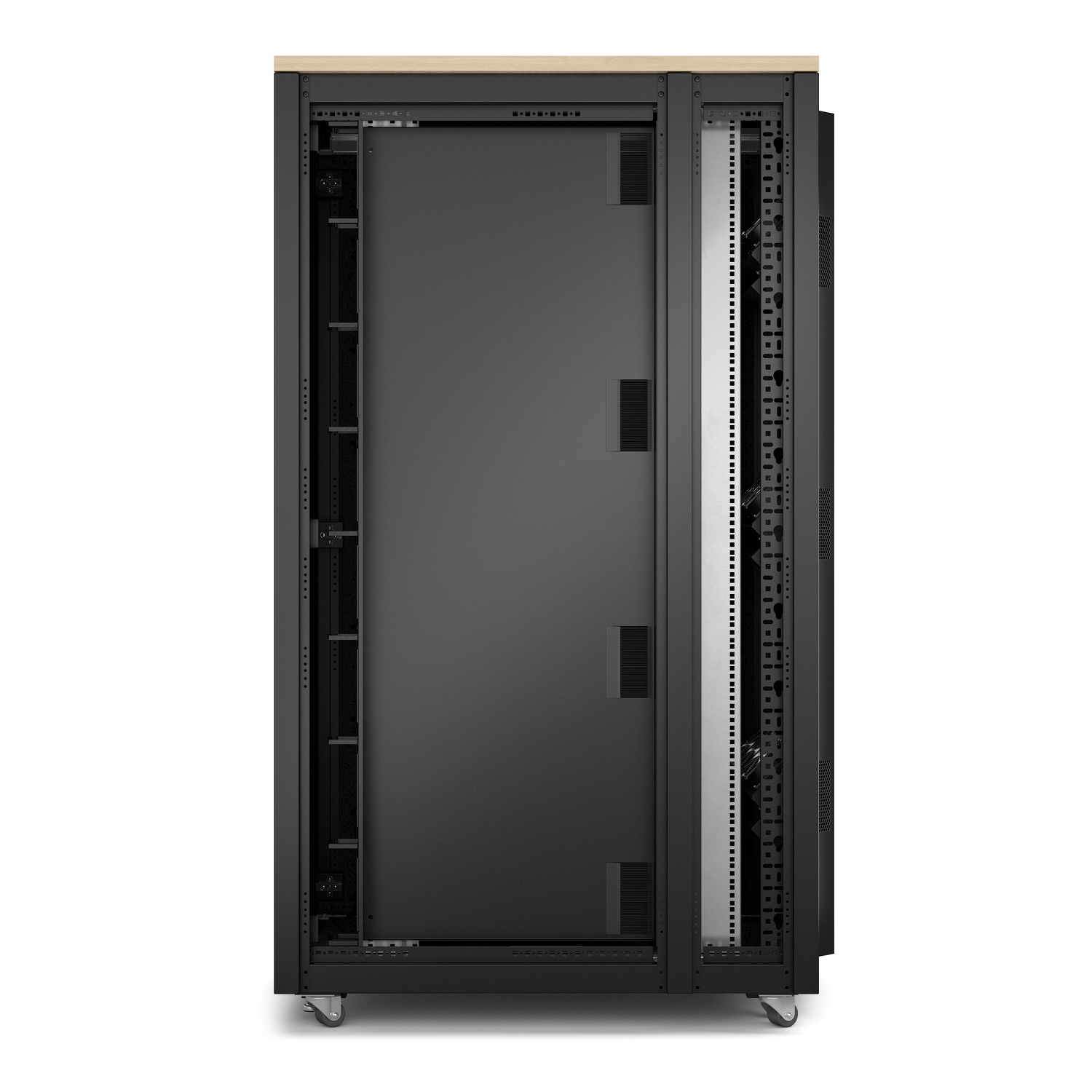 APC NetShelter Soundproof, 38U, Server Rack Enclosure, 120V, Maple [TAA] View 6
