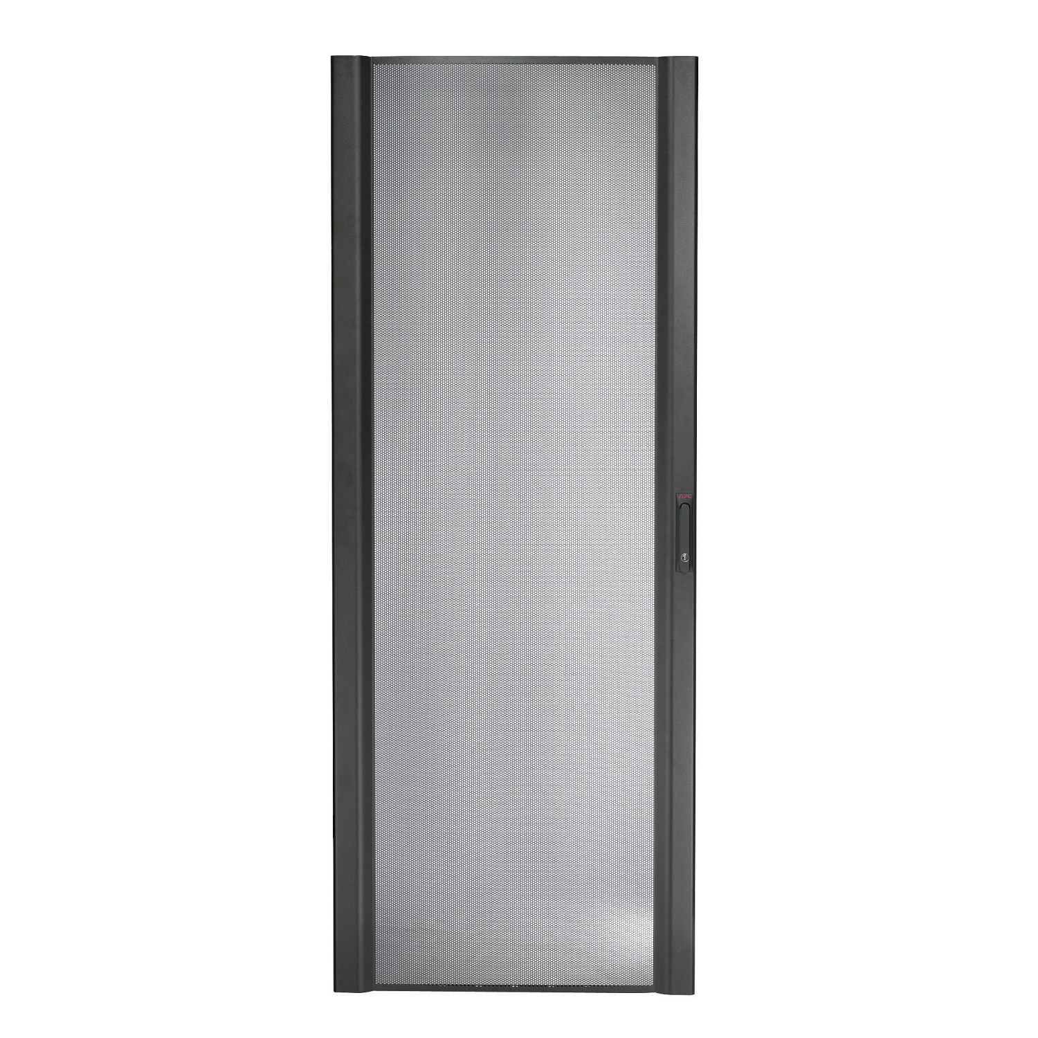 NetShelter SX 42U 750mm Wide Perforated Curved Door Black Front View