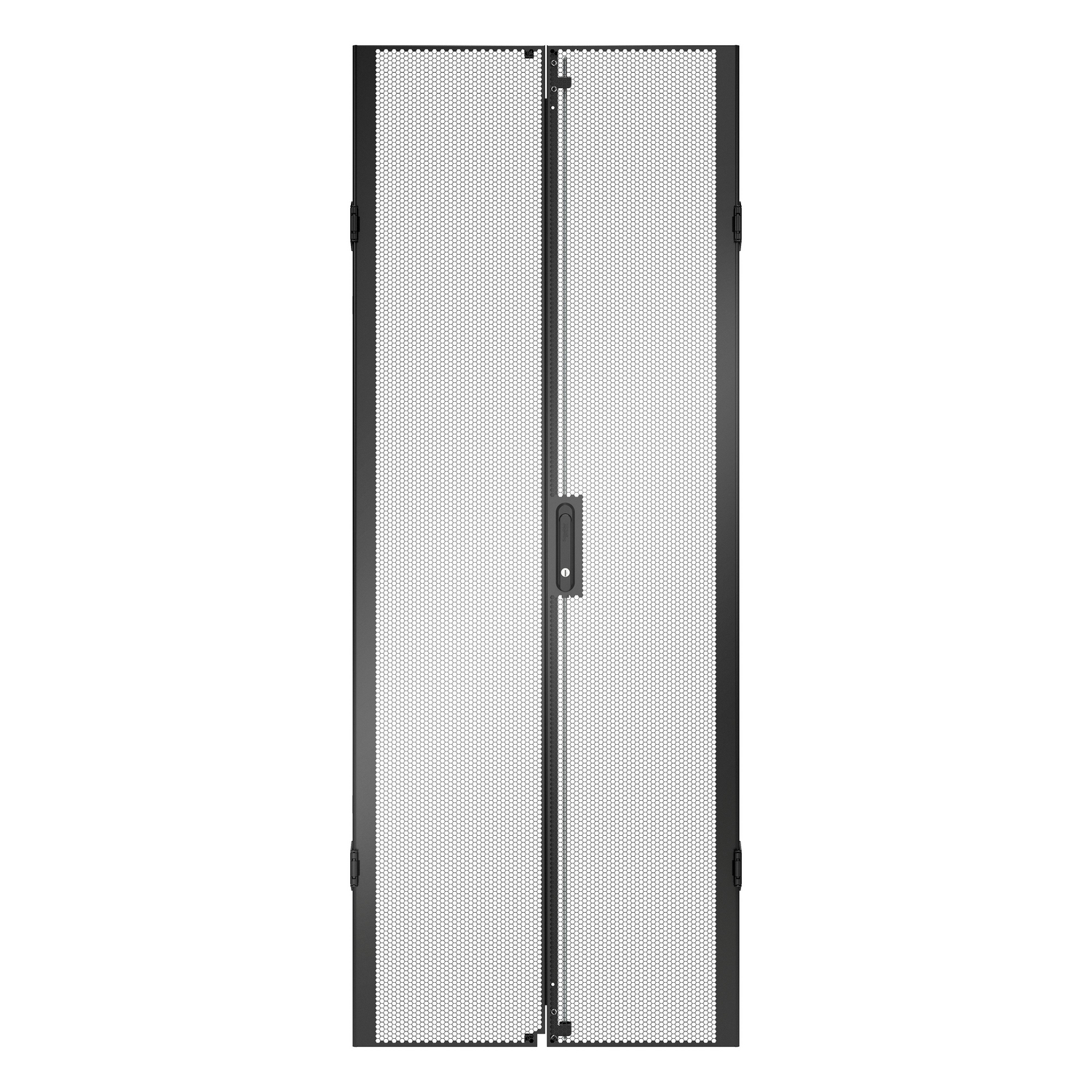 APC NetShelter NetShelter SX Gen 2, Rear Doors Replacement, 42U, 750mm Wide, Black [TAA] Front View