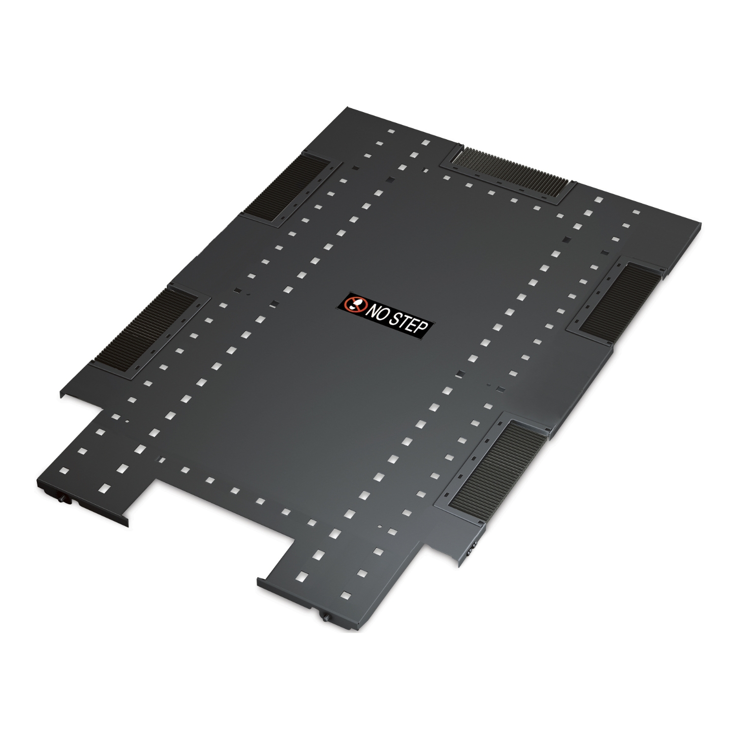 NetShelter SX 600mm Wide x 1070mm Deep Standard Roof Black Front View