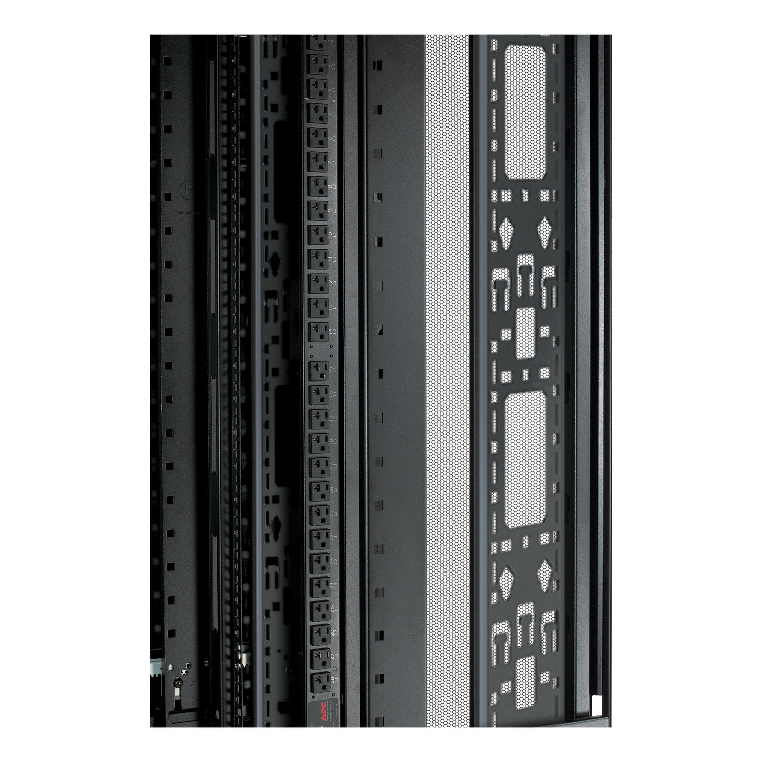 APC NetShelter Cable Management, Vertical Cable Manager, for NetShelter SX 42U, Set of 2, Black, 117 x 1930 x 130 mm Hardware Detail