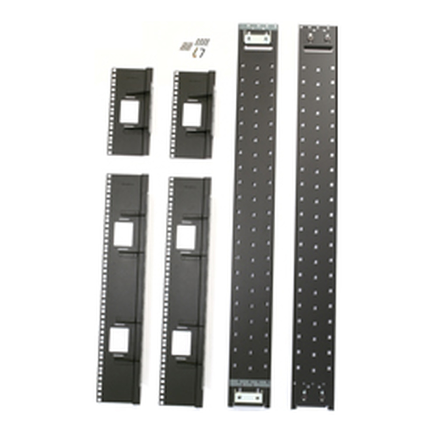 NetShelter SX 48U 750mm Wide Recessed Rail Kit Back View