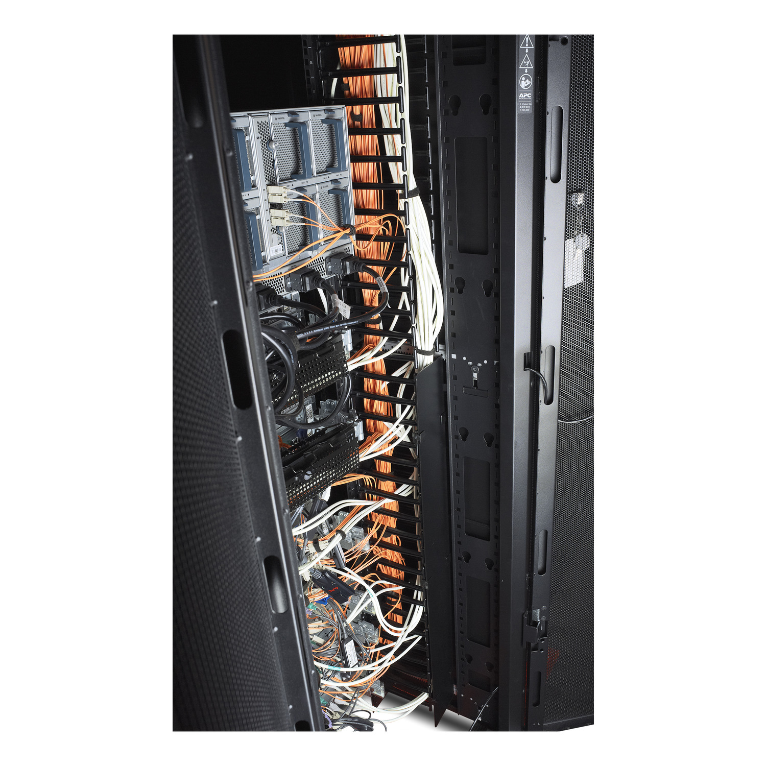 APC NetShelter Cable Management, Vertical Cable Manager, for NetShelter SX 750mm Wide 48U, 97 x 2184 x 160 mm View 4