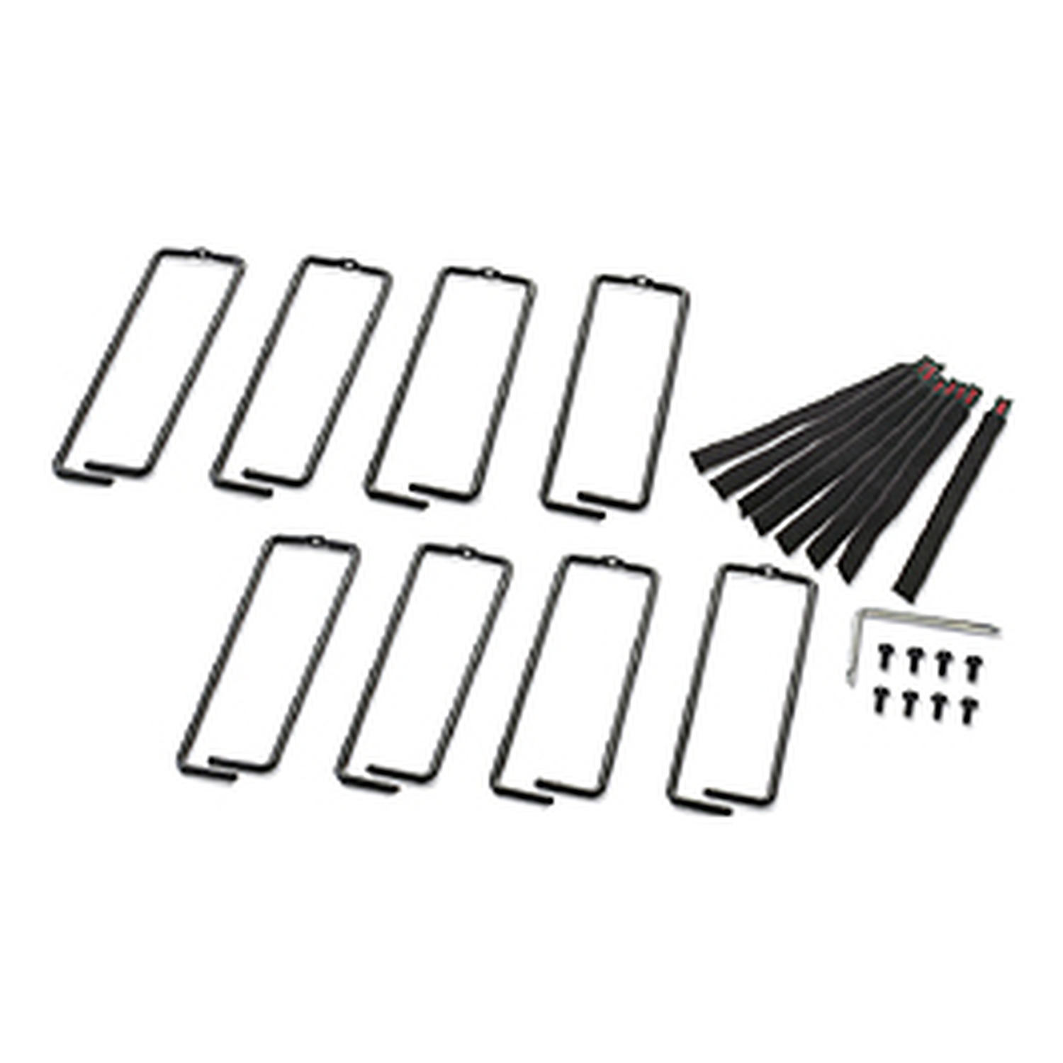 APC NetShelter Cable Management, Vertical Cable Manager, Rings, for  NetShelter 750 and 800mm W Enclosures, Set of 8, 76 x 19 x 203 mm Back View