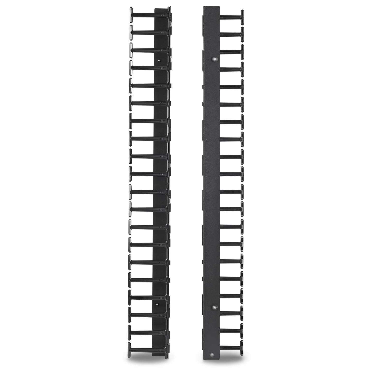 APC NetShelter Cable Management, Vertical Cable Manager, for NetShelter SX 600mm Wide 42U, Set of 2, 107 x 889 x 45 mm Back View