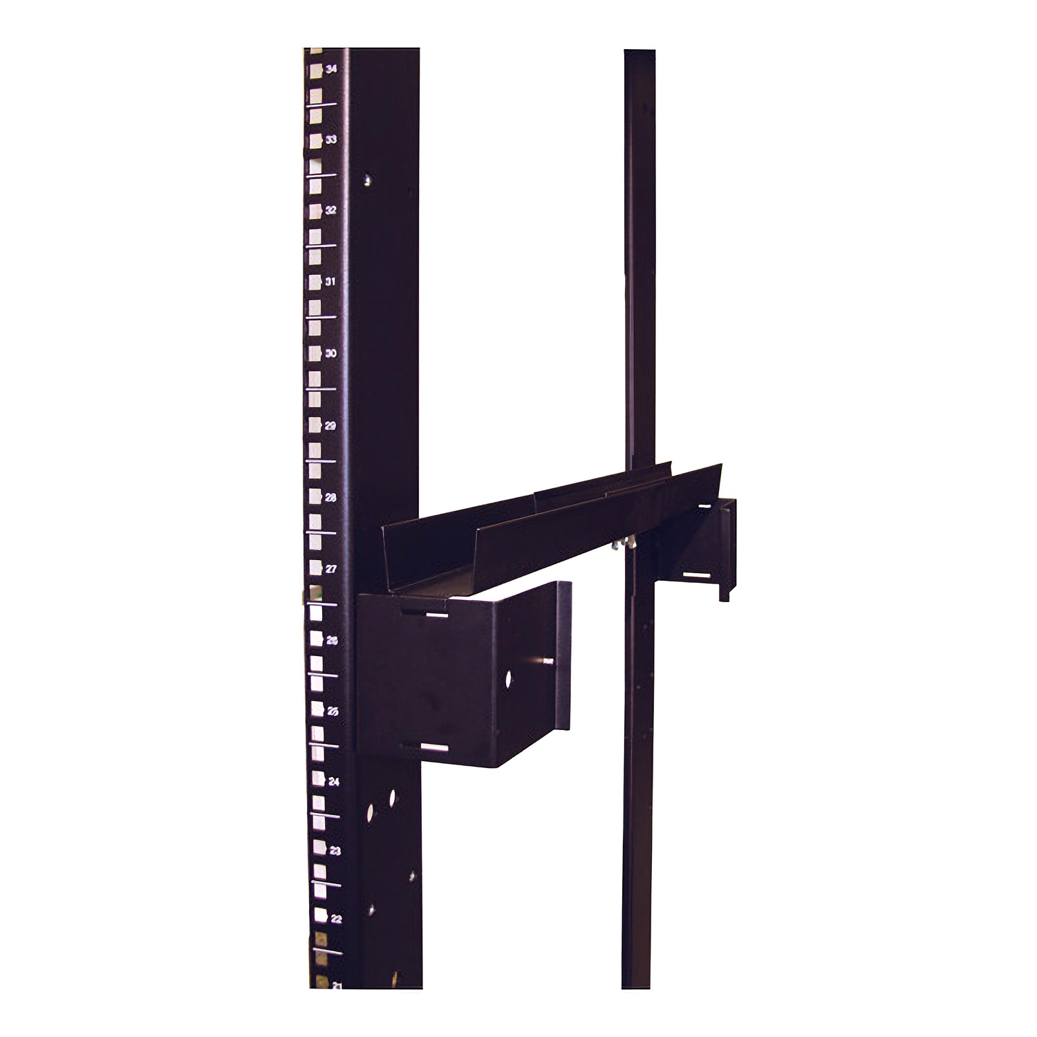 Horizontal Cable Organizer Side Channel 18 to 30 inch adjustment Back View