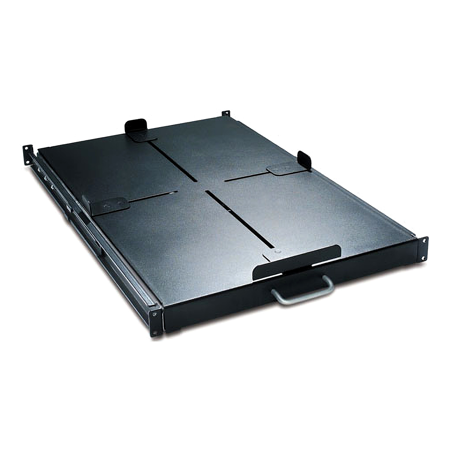 Sliding Shelf 200lbs/91kg Black Hardware Detail