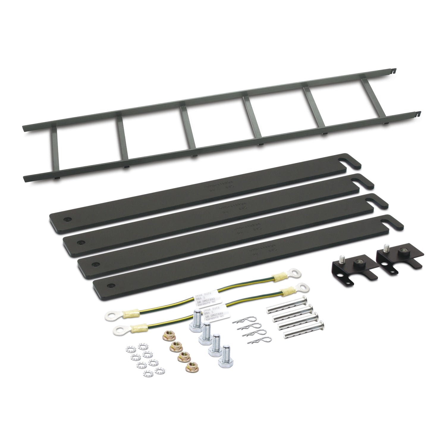 APC NetShelter Cable Management, Power Cable Ladder, with Ladder Attachment Kit, Black, 305 x 3023 x 51 mm Front View