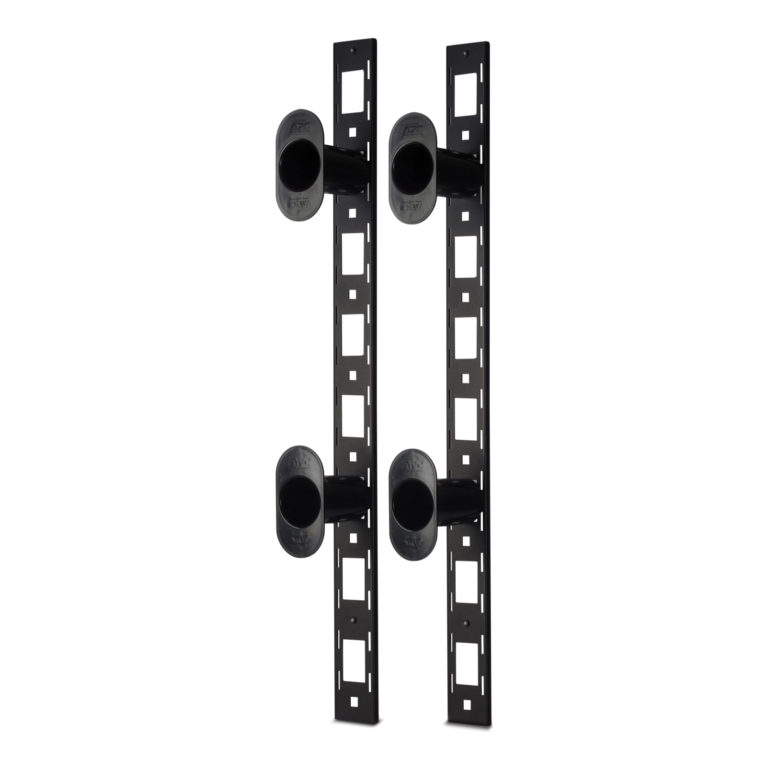 APC NetShelter Cable Management, Vertical Cable Manager, Fiber Organizer, Black, 86 x 766 x 106 mm Front View