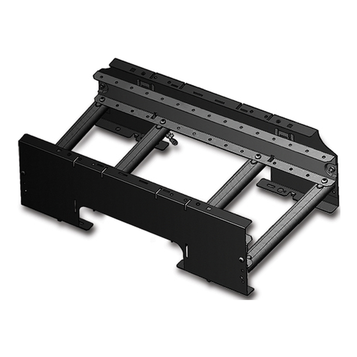 APC NetShelter Cable Management, Cable Trough, Open Bottom, Black, 597 x 191.4 x 316.2 mm Back View