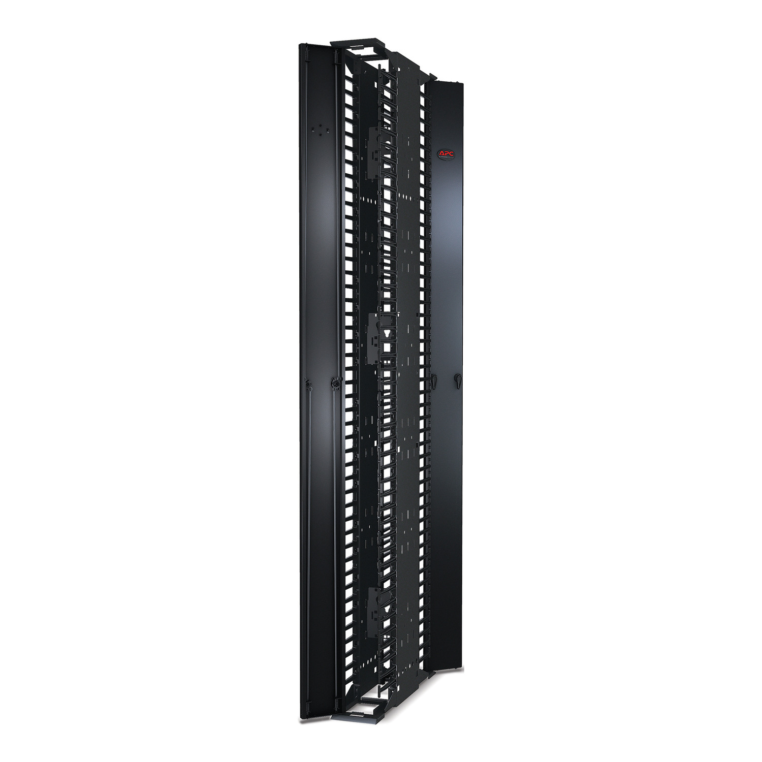 Performance,Vertical Cable Manager for 2 & 4 Post Racks, 84"H x 6"W, Double-Sided with Doors View 4