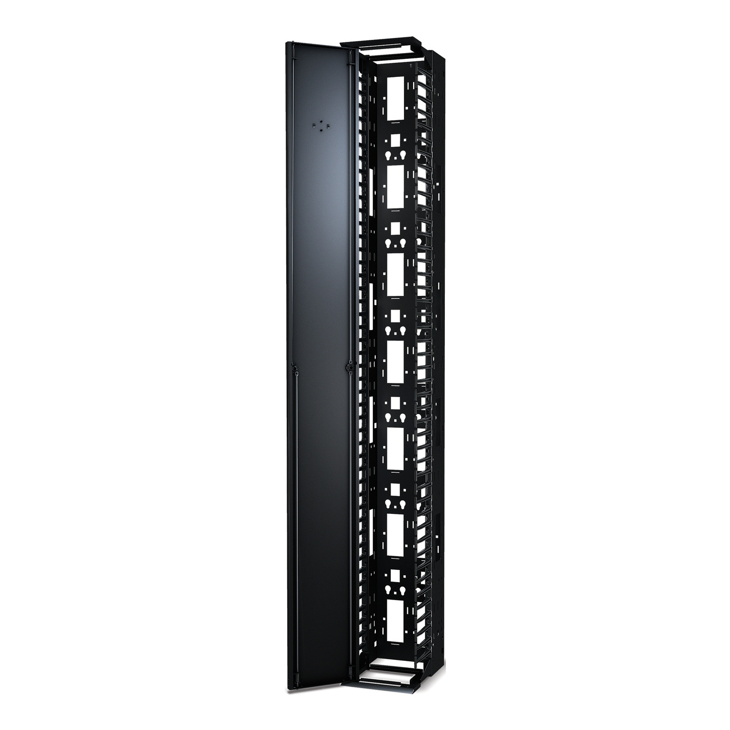 Performance, Vertical Cable Manager for 2 & 4 Post Racks, 84"H x 10"W, Single-Sided with Door View 5