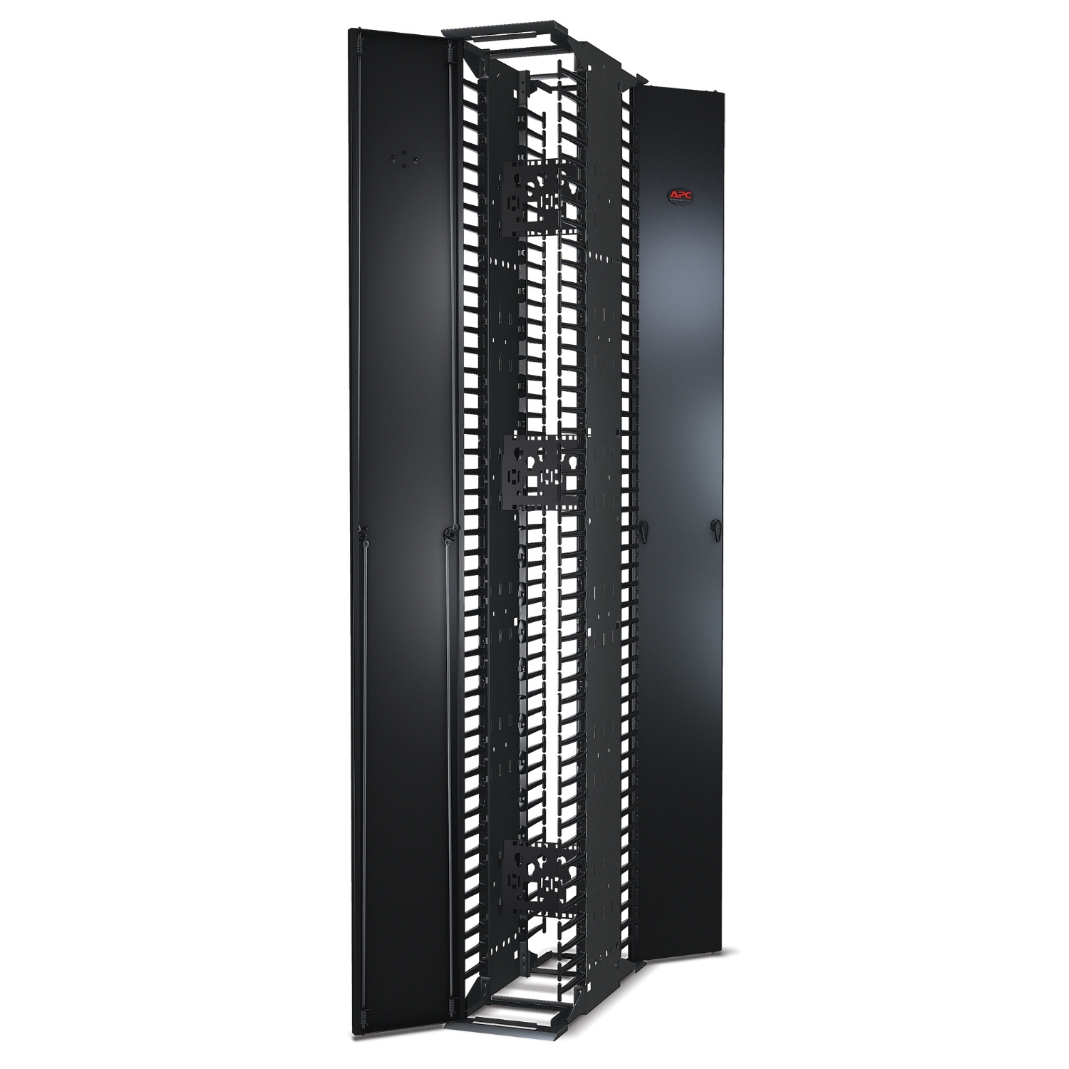 Performance, Vertical Cable Manager for 2 & 4 Post Racks, 84"H x 10"W, Double-Sided with Doors View 4