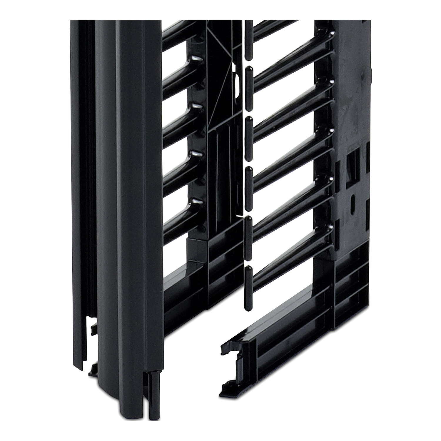 Valueline, Vertical Cable Manager for 2 & 4 Post Racks, 84"H X 6"W, Single-Sided with Door View 5