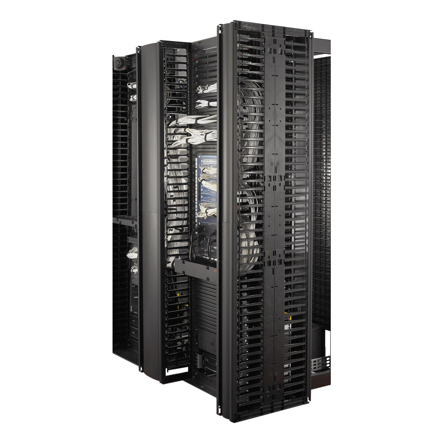 Valueline, Vertical Cable Manager for 2 & 4 Post Racks, 84"H X 6"W, Single-Sided with Door View 7