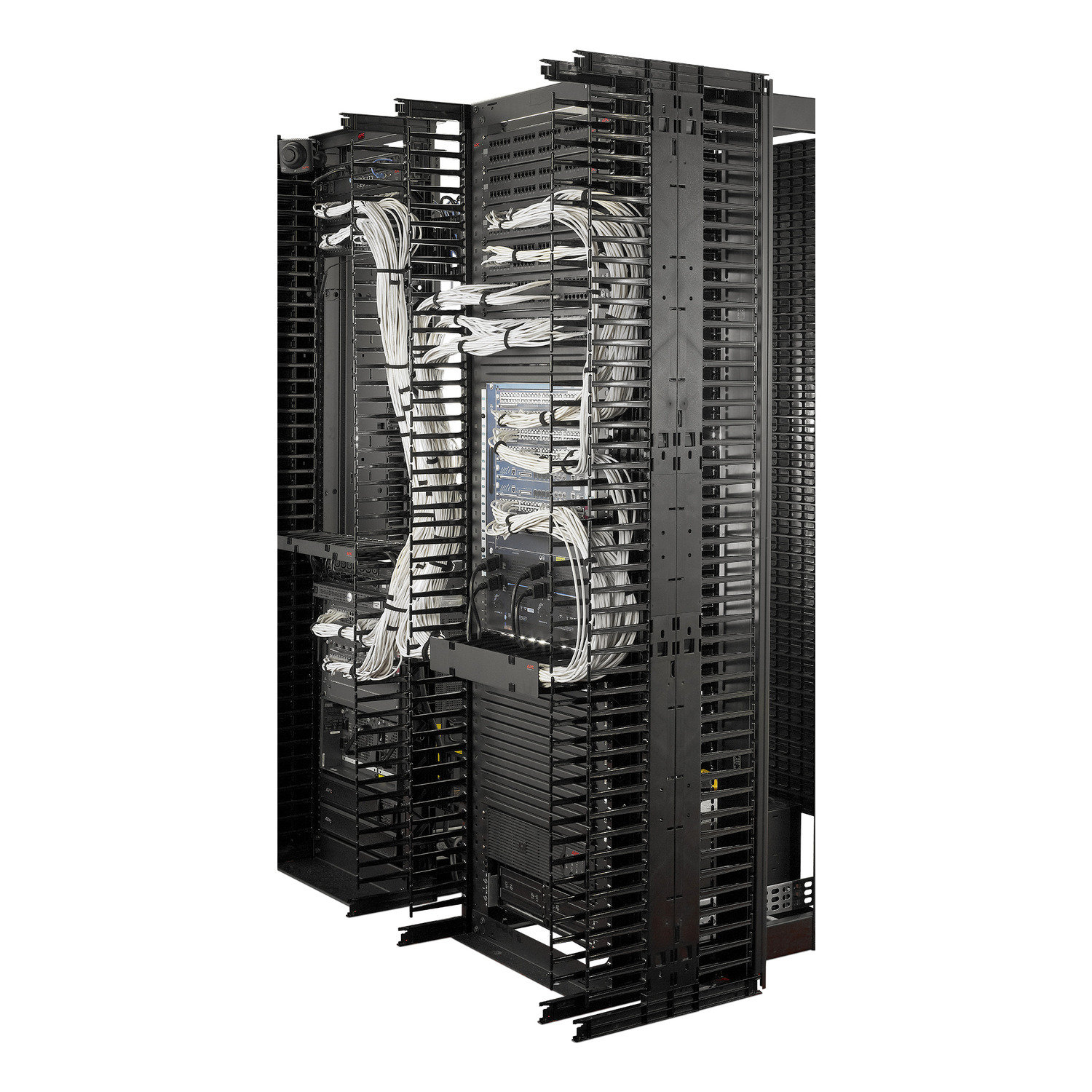 Valueline, Vertical Cable Manager for 2 & 4 Post Racks, 84"H X 6"W, Single-Sided with Door View 8